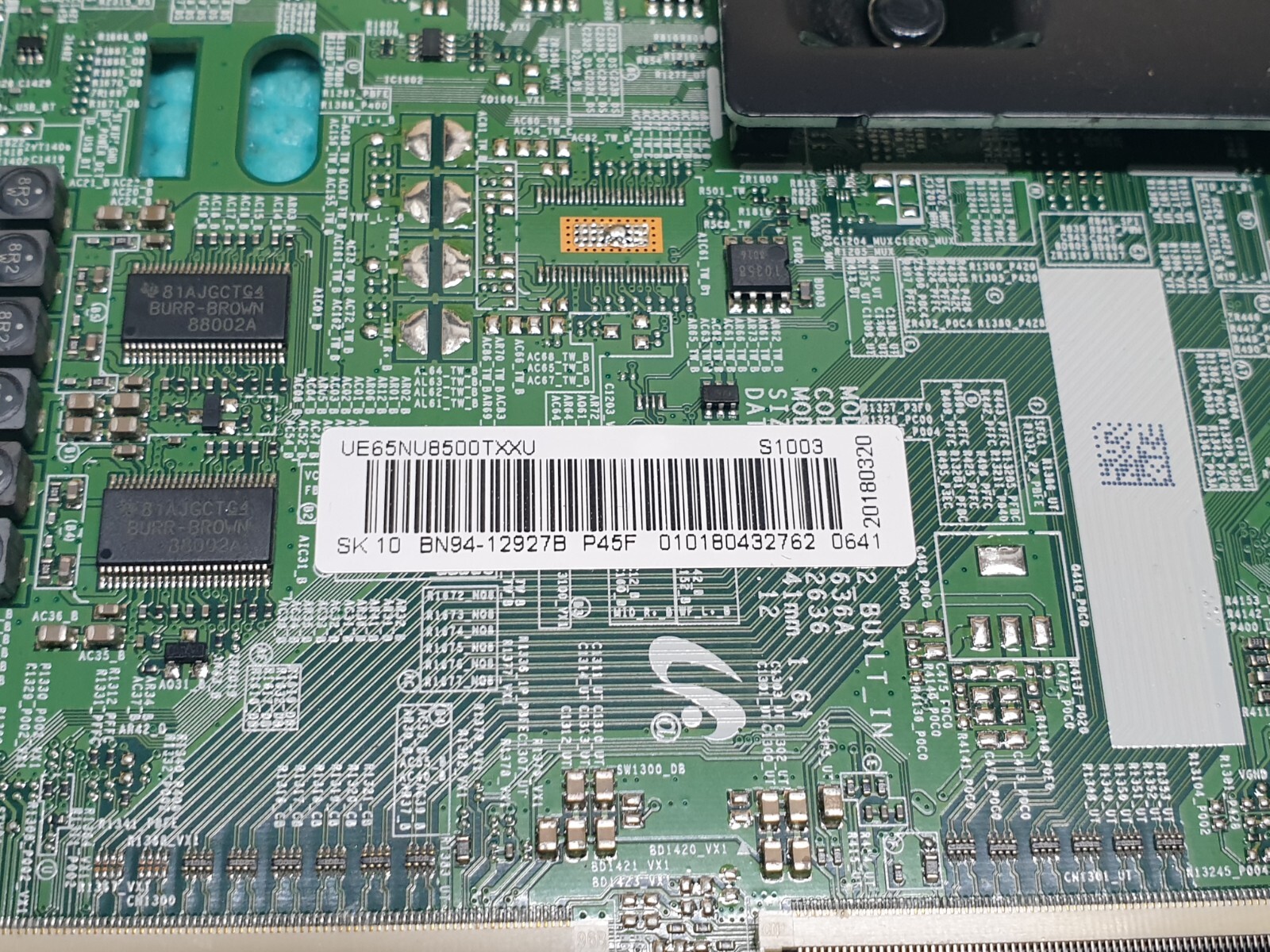 MAIN BOARD MB SAMSUNG UE65NU8000T TV BN41-02636A BN94-12927B SCREEN:LSF650FF08 - Image 4