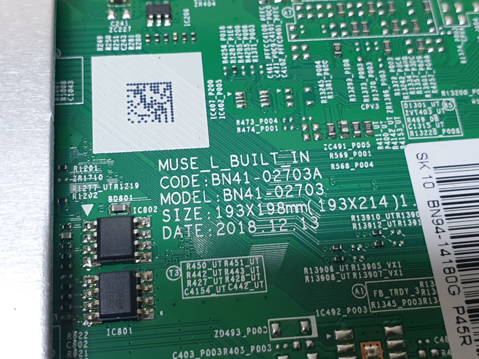 MAIN AV BOARD MB SAMSUNG UE43RU7100K TV BN41-02703A BN94-14180G SCREEN:ST4251D01 - Image 2