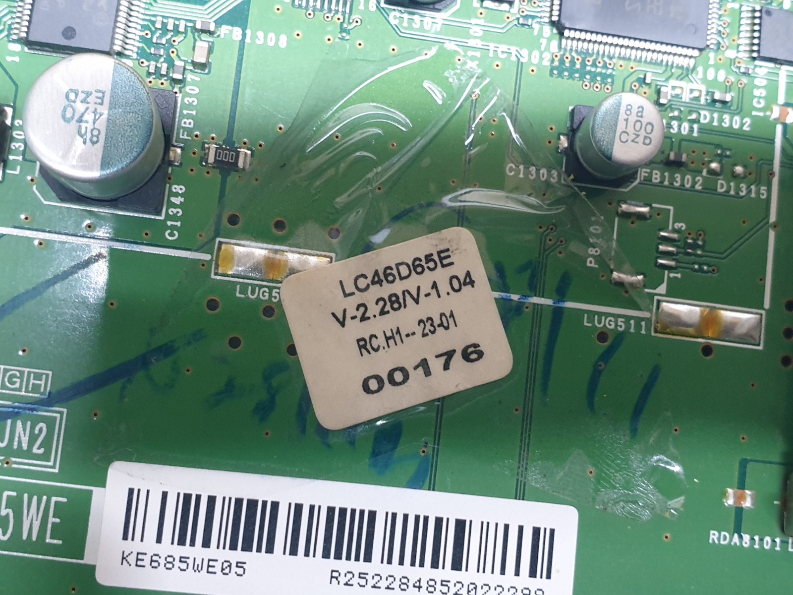 MAIN AV BOARD MB SHARP LC-46D65E TV KE685WE05 DUNTKE685WE SCREEN:LK460D3LW6AY - Image 3
