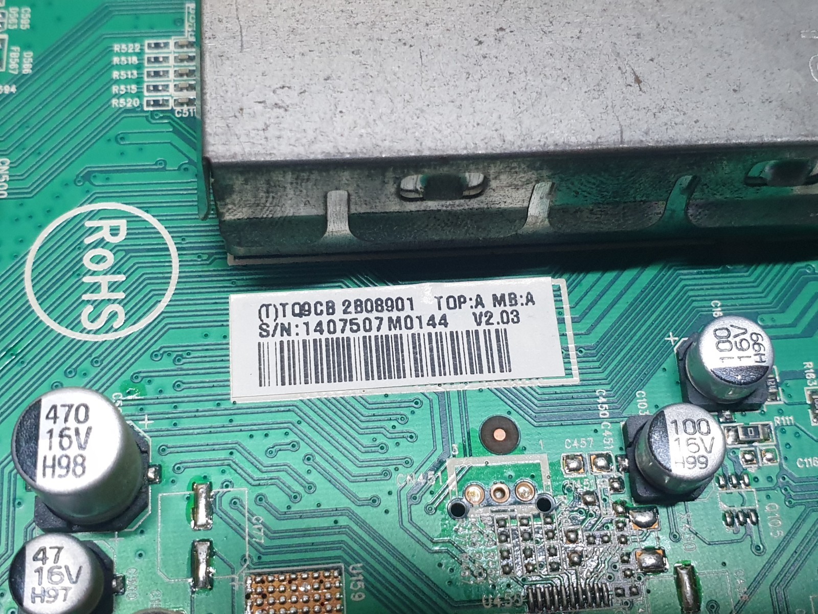 MAIN AV BOARD MB GOODMANS LD4262D LCD TV 715T2913-3 1407507M0144 SCREEN:V420H1 - Image 3