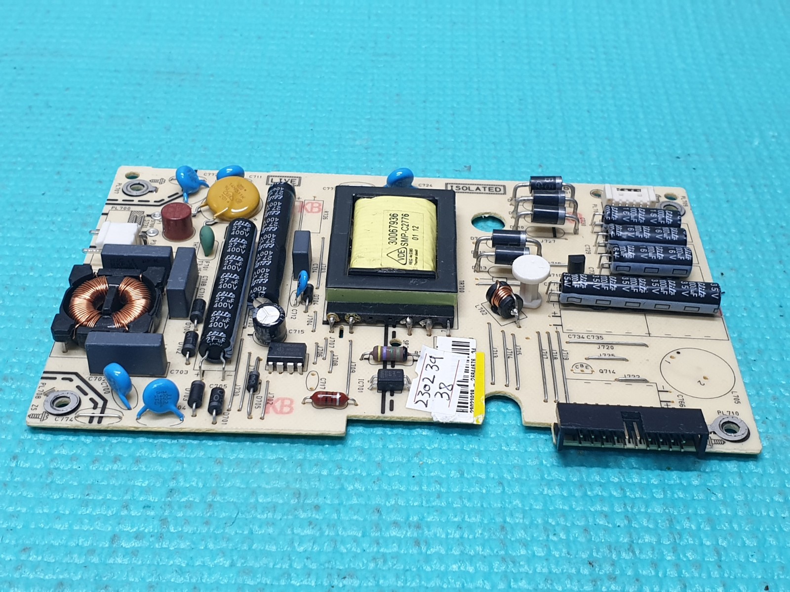 POWER SUPPLY PSU TOSHIBA 22DL702B 22" LED TV VESTEL 17PW80 V2 040511 23023938