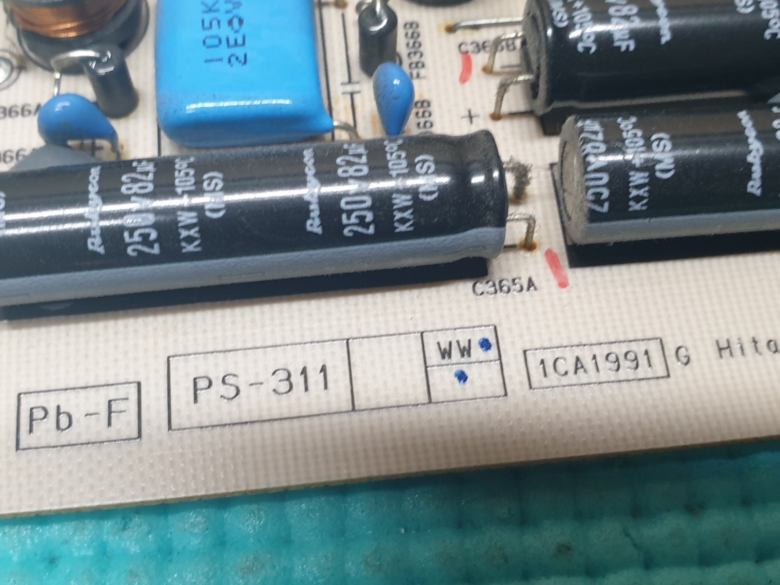 POWER SUPPLY BOARD PANASONIC TX-L42D26BA 42" LED TV N0AE4JJ00006 PS-311WW-01 C - Image 3
