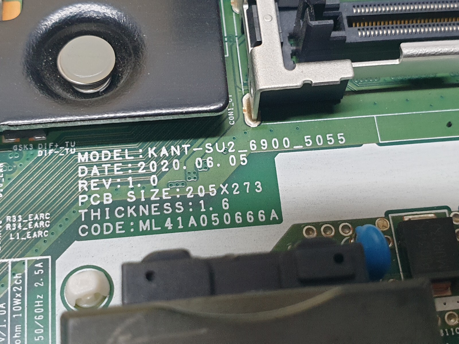 MAIN BOARD SAMSUNG UE55TU7100K TV BN96-50973U KANT-SU2_6900_5055 SCR:LSF550FW13 - Image 2