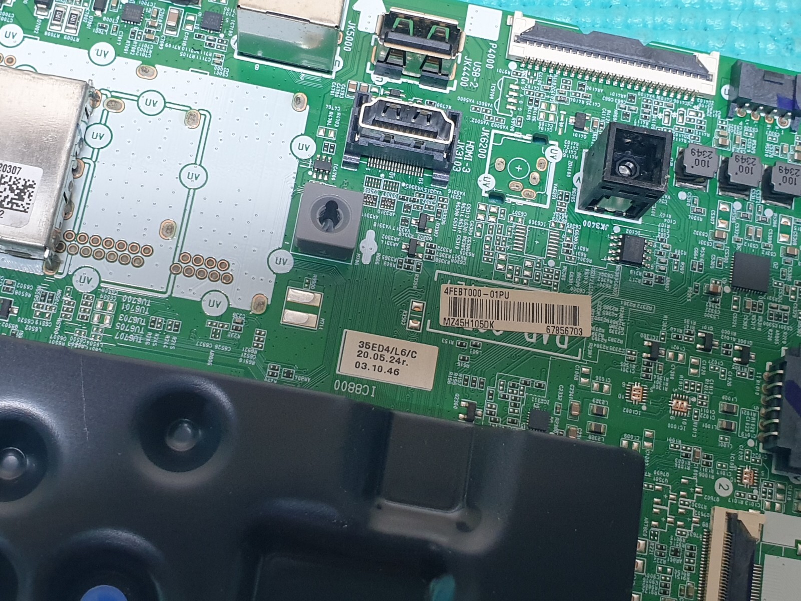 MAIN BOARD MB LG 55UT80006LA TV EAX70043606(1.3) EBT67856703 SCREEN:ST5461D13-A - Image 3