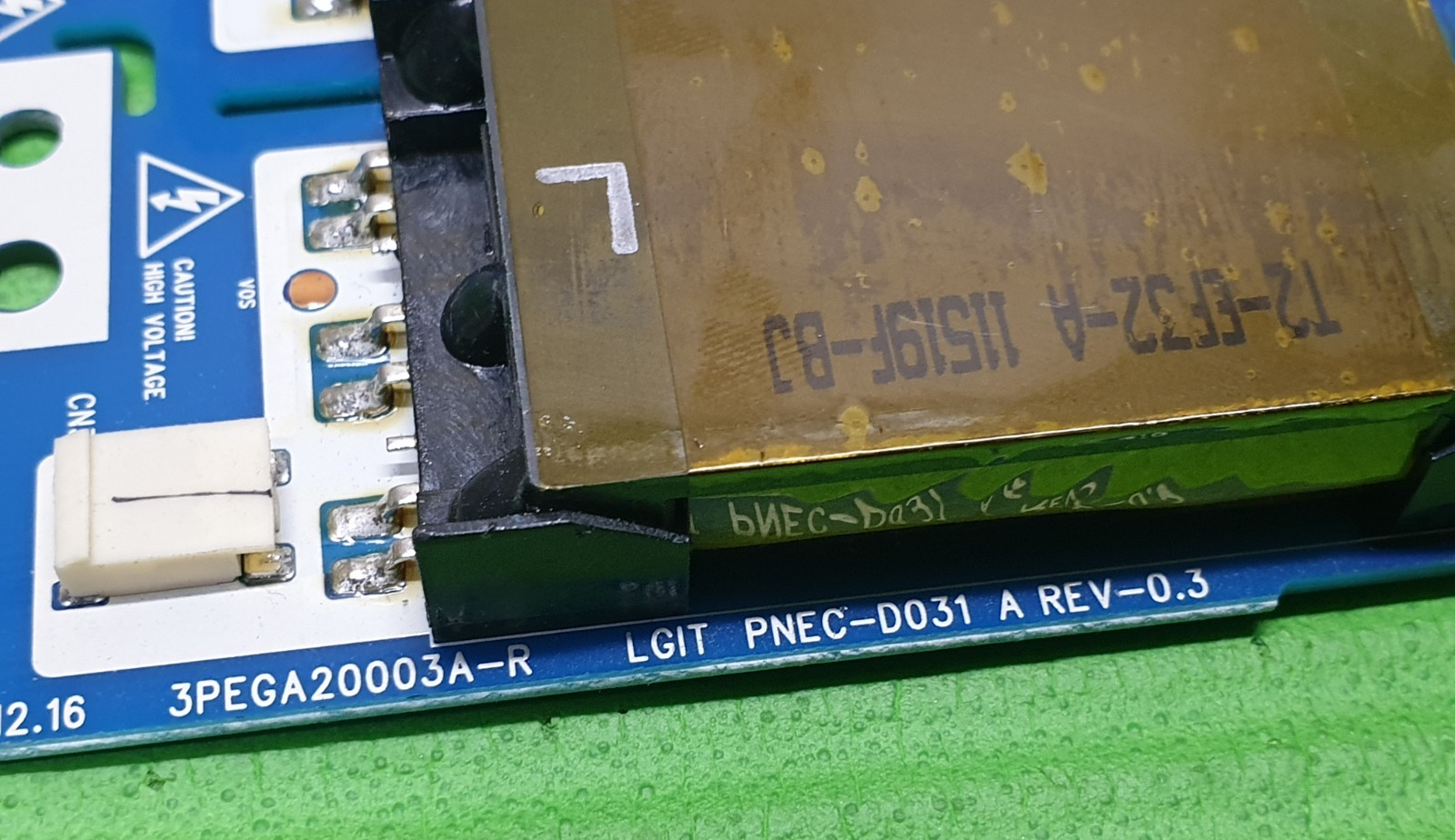 INVERTER BOARD LG 32LK450U LCD TV 3PEGA20003A-R REV:0.3 PNEC-D031 6632L-0636A - Image 2