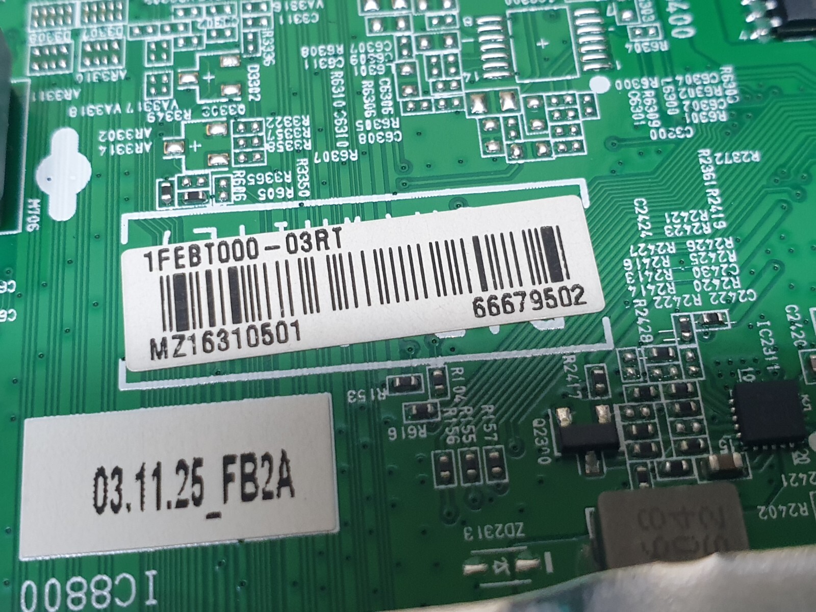 MAIN BOARD MB LG 70UP77006LB TV EAX69487906(1.0) EBT66679502 SCREEN:JR695R3HD87 - Image 3