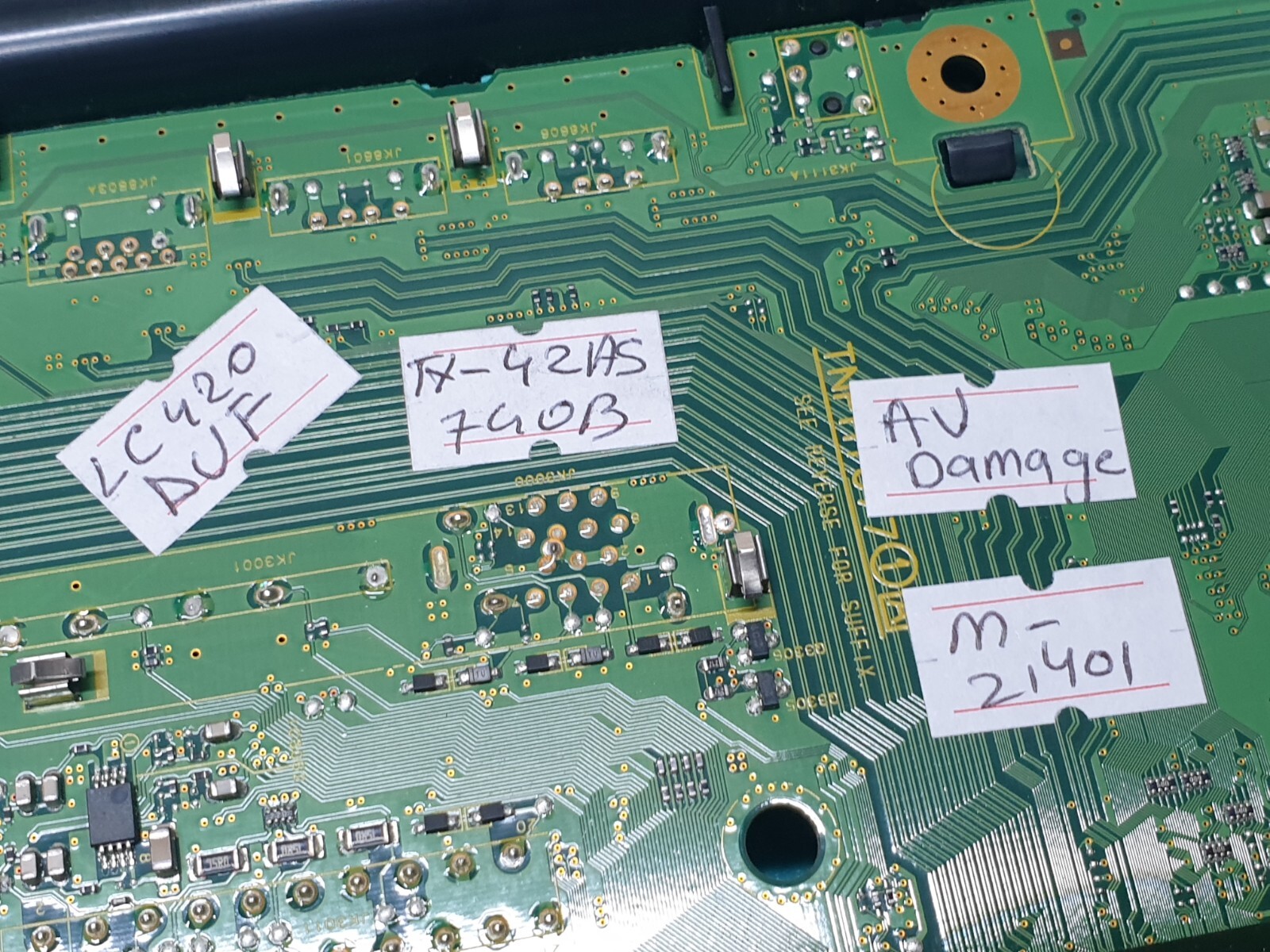 MAIN BOARD MB PANASONIC TX-42AS740B TV TXN/A1CGVB TNPH1077 1 A SCREEN:LC420DUF - Image 7