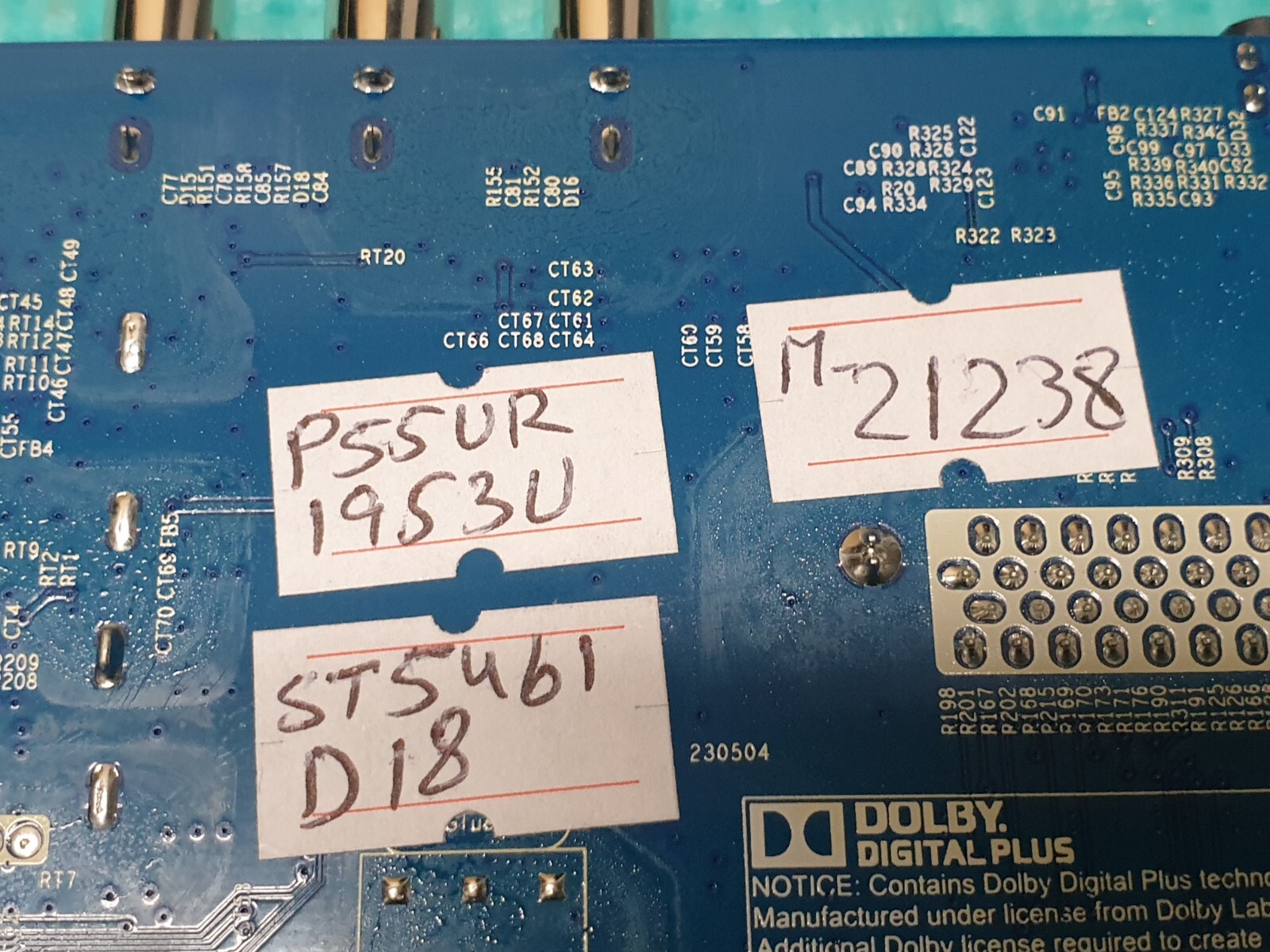 MAIN AV BOARD MB POLAROID P55UR1953U 55" LED TV CV817-WH SCREEN:ST5491D18-2 - Image 4