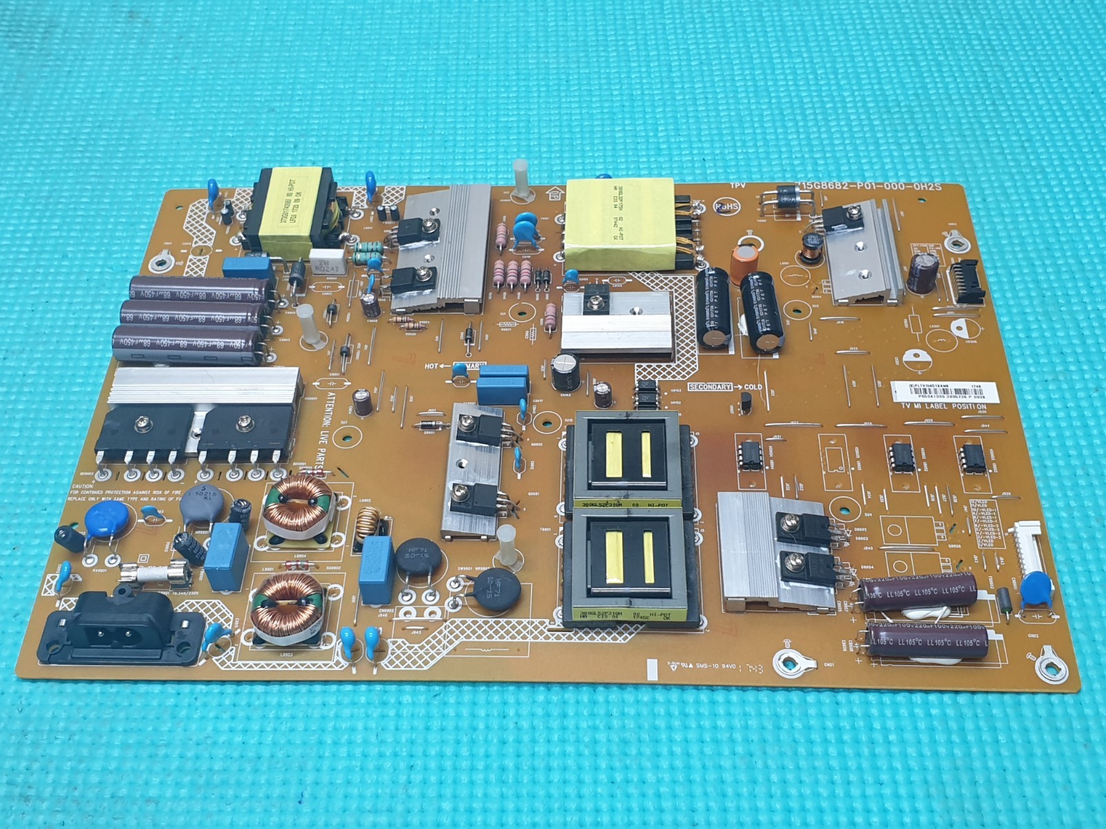 POWER SUPPLY BOARD PHILIPS 65PUS6262/12 TV 715G8682-P01-000-0H2S PLTVGI451XAN8