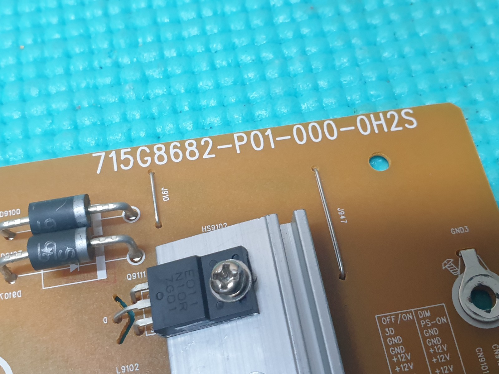 POWER SUPPLY BOARD PHILIPS 65PUS6262/12 TV 715G8682-P01-000-0H2S PLTVGI451XAN8 - Image 2