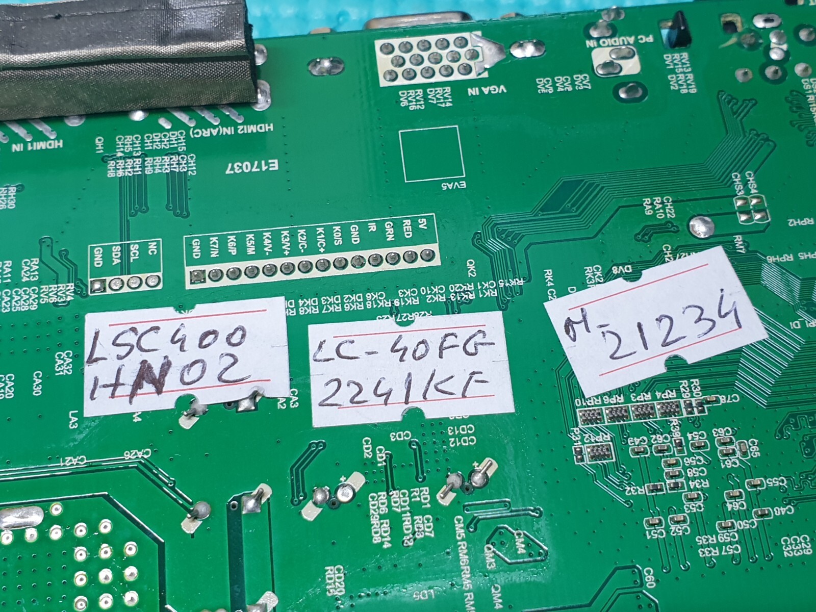 MAIN BOARD MB SHARP LC-40FG2241KF 40" LED TV TP.MS6486.PB711 SCREEN:LSC400HN02 - Image 5