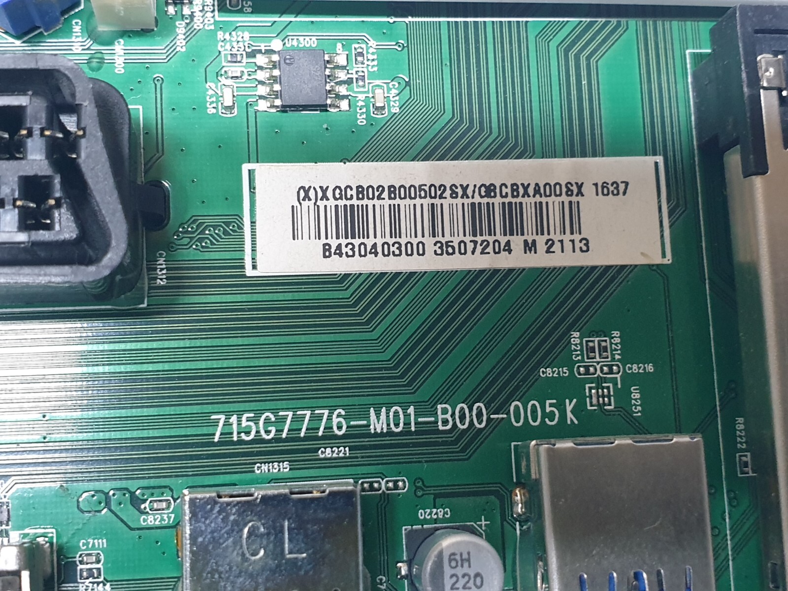 MAIN BOARD MB PHILIPS 55PUS6401/12 LED TV 715G7776-M01-B00-005K SCREEN:HV550QUB - Image 3