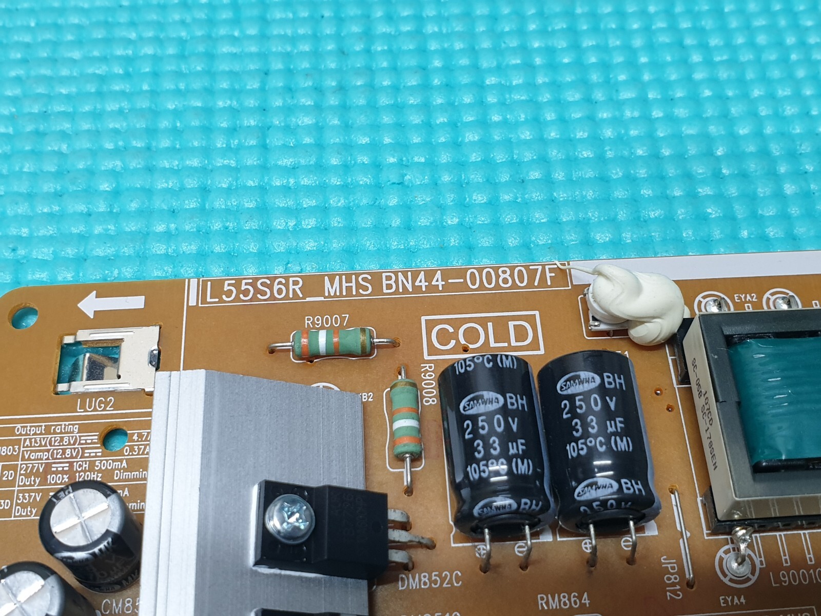 POWER SUPPLY PSU SAMSUNG UE50MU6120K UE49MU6292U TV BN44-00807F L55S6R_MHS - Image 2