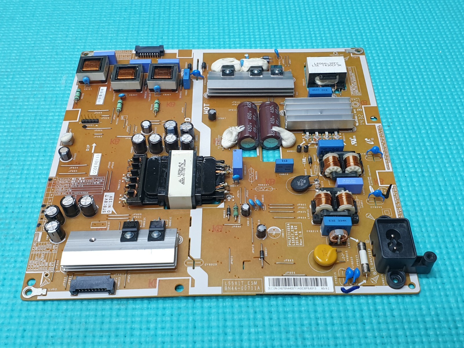 POWER SUPPLY PSU SAMSUNG UE50H6400AK LED TV BN44-00711A PSLF171X06A L55X1T_ESM