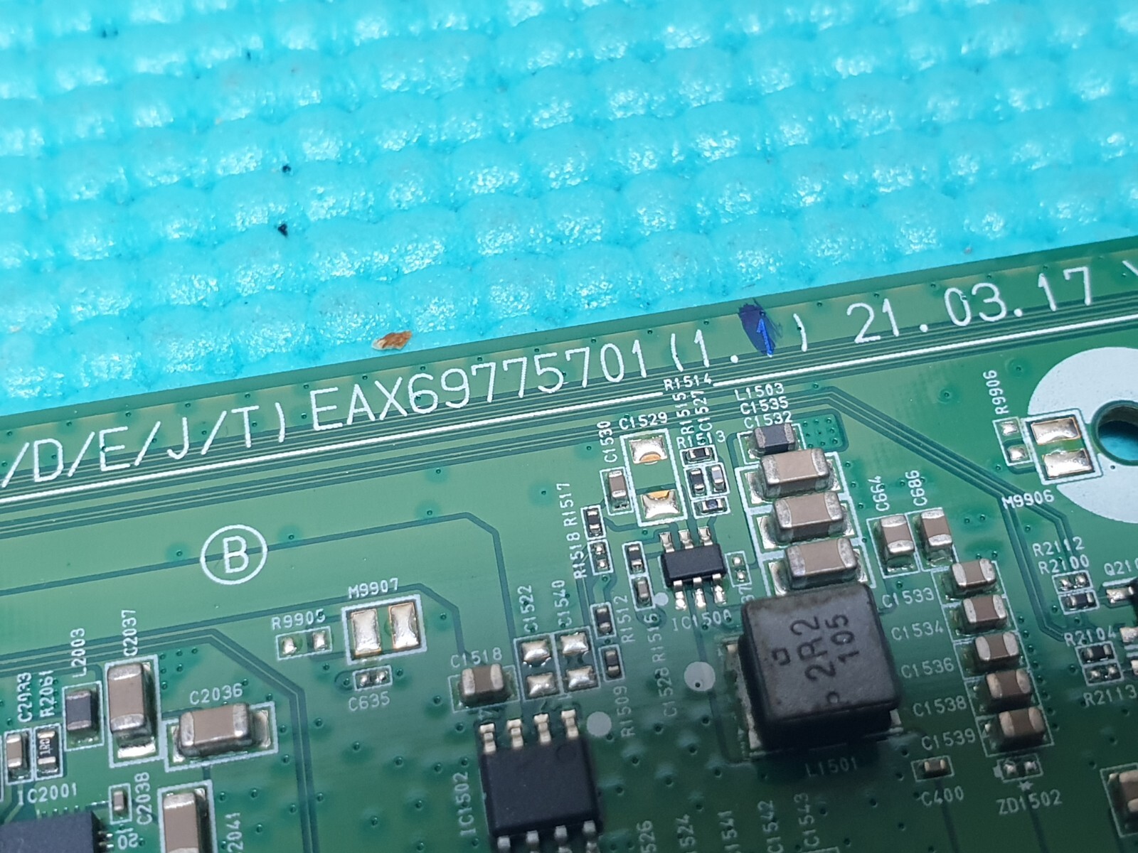 MAIN BOARD MB LG OLED55C14LB 55" TV EAX69775701(1.1) EBT66645402 SCREEN:AC550AQL - Image 2