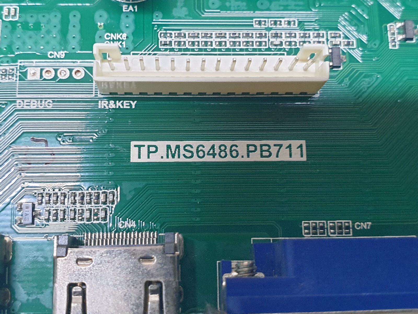 MAIN AV BOARD SHARP LC-40CFG6352K 40" LED TV TP.MS6486.PB711 SCREEN:LSC400HN02 - Image 2