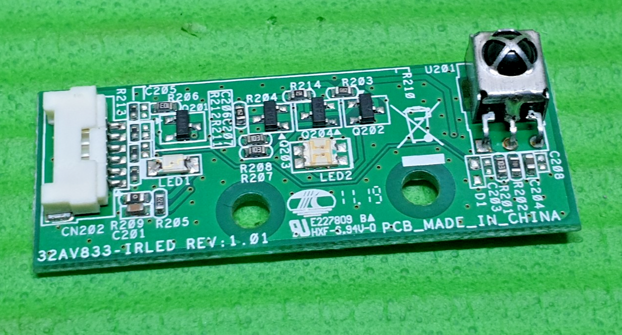 IR REMOTE CONTROL SENSOR UNIT TOSHIBA 32HL833G 42HL833B LED TV 32AV833-IRLED - Image 2