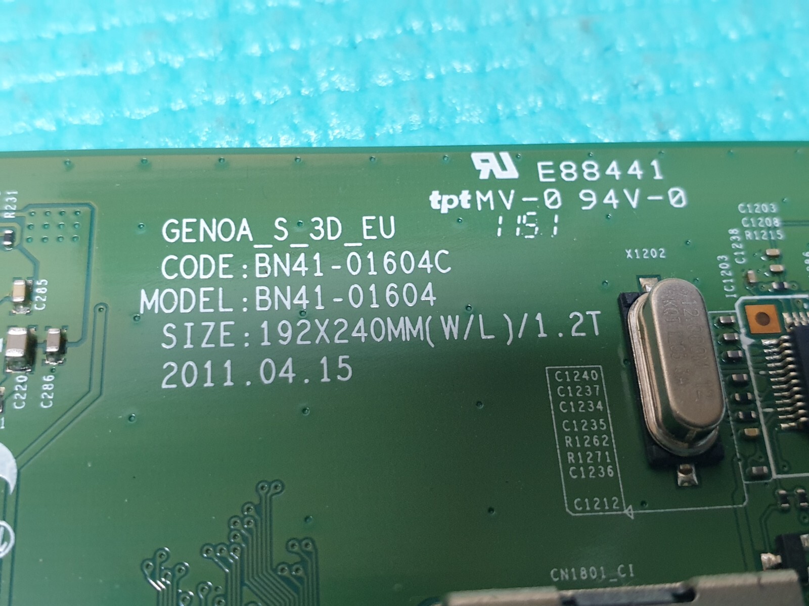 MAIN AV BOARD MB SAMSUNG UE46D6100SK TV BN41-01604C BN94-05367P SCREEN:T460HW08 - Image 2