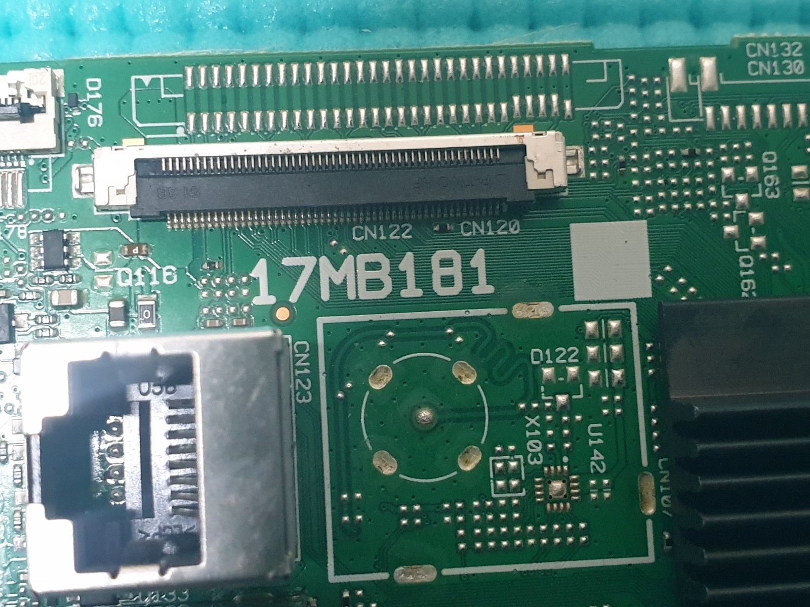 MAIN AV BOARD MB BUSH 43FT24CA LED TV VESTEL 17MB181 23978395 SCREEN:PT430CT05 - Image 2