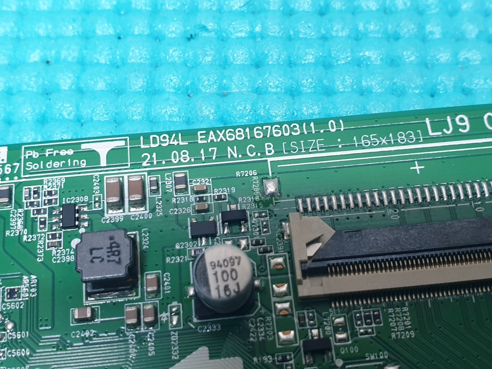 MAIN AV BOARD MB LG 43LM6300PLA LED TV EAX68167603 EBT66120467 SCREEN:PT430CT02 - Image 3