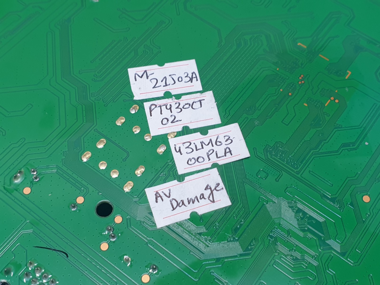 MAIN AV BOARD MB LG 43LM6300PLA LED TV EAX68167603 EBT66120467 SCREEN:PT430CT02 - Image 6