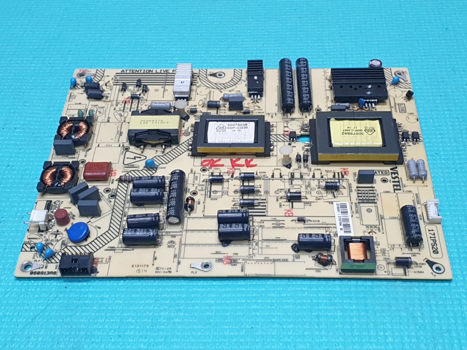 POWER SUPPLY PSU 39180FHDLED 50HYT62U 50273SMFHD LED TV VESTEL 17IPS20 23155091