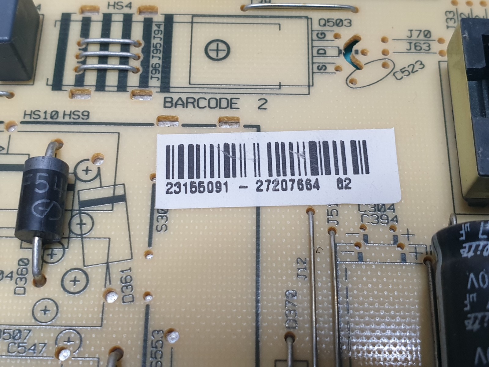 POWER SUPPLY PSU 39180FHDLED 50HYT62U 50273SMFHD LED TV VESTEL 17IPS20 23155091 - Image 4