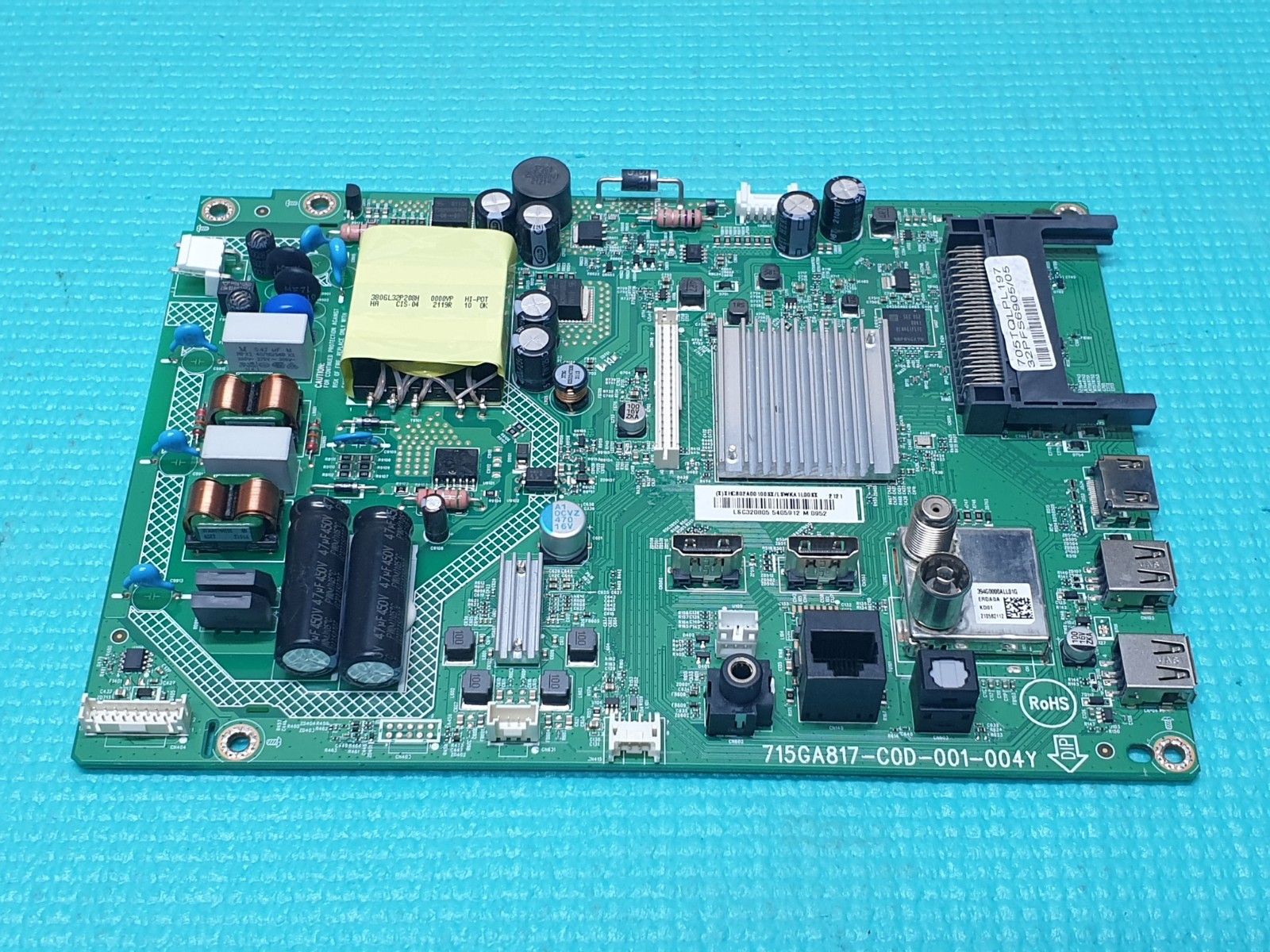 MAIN AV BOARD MB PHILIPS 32PFS6905/05 TV 715GA817-C0D-001-004Y SCREEN:T320HVN06
