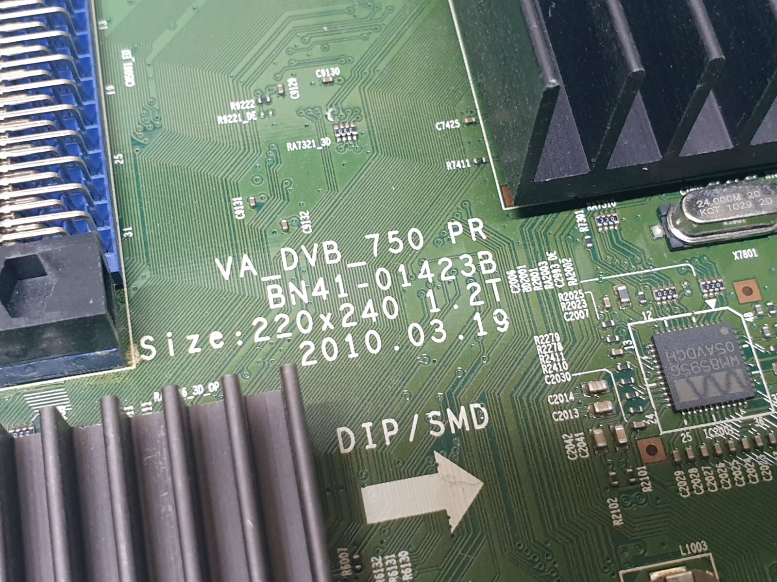 MAIN BOARD MB SAMSUNG LE46C750R2K TV BN41-01423B BN94-03388F SCREEN:LTF460HQ01 - Image 2
