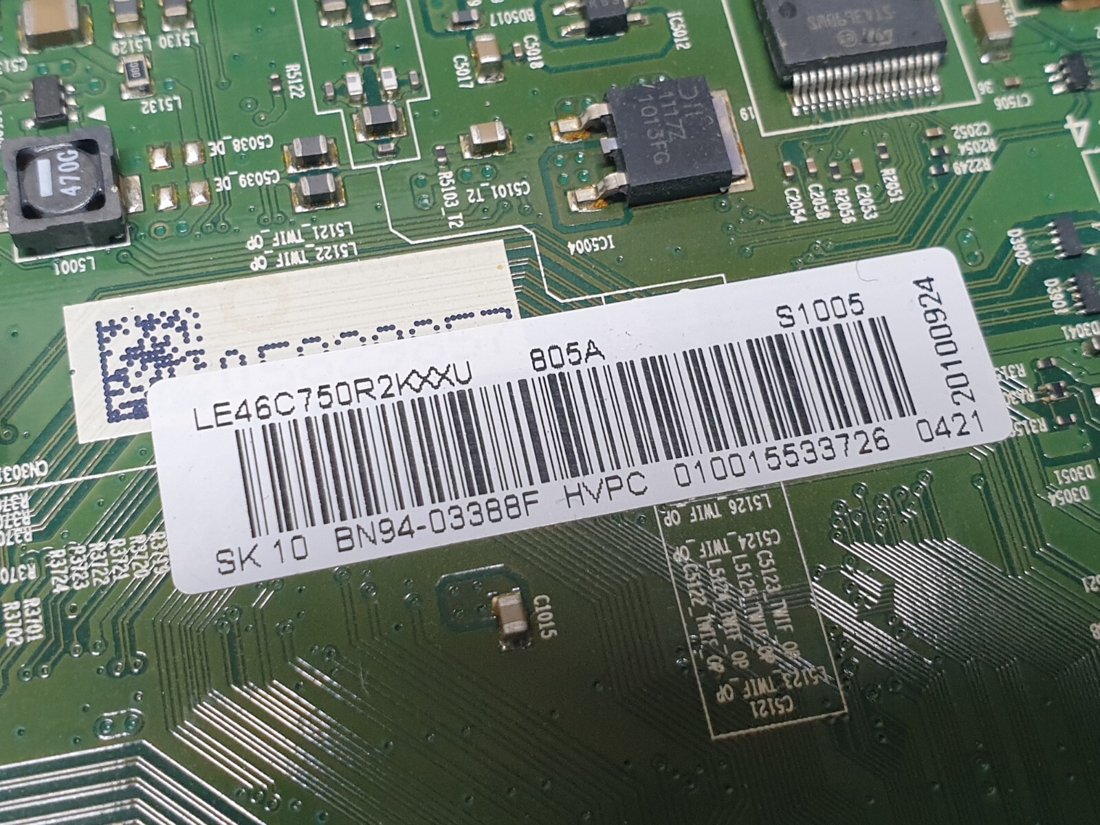 MAIN BOARD MB SAMSUNG LE46C750R2K TV BN41-01423B BN94-03388F SCREEN:LTF460HQ01 - Image 3