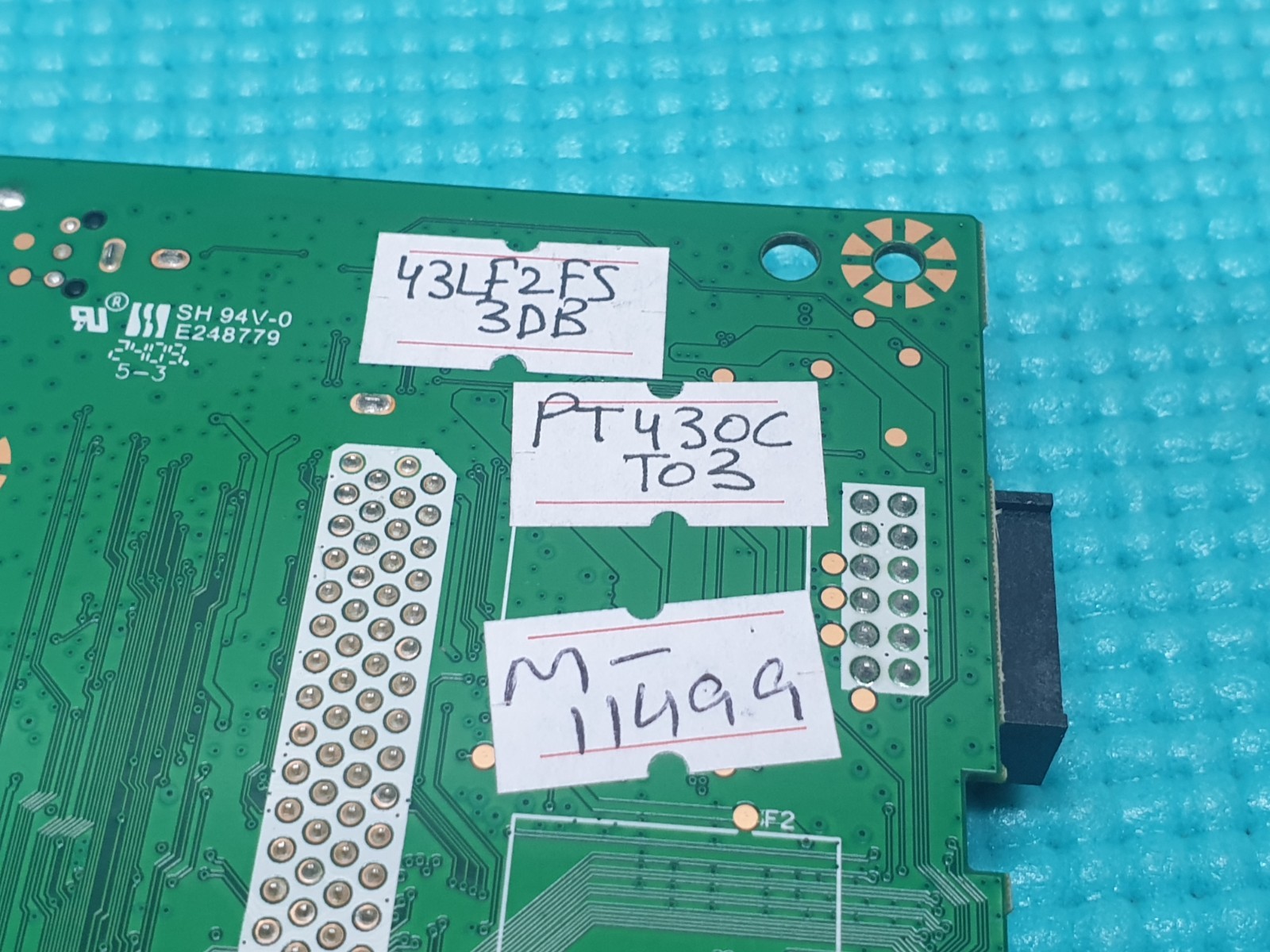 MAIN AV BOARD MB TOSHIBA 43LF2F53DB 43" LED TV 17MB481 23902654 SCREEN:PT430CT03 - Image 4