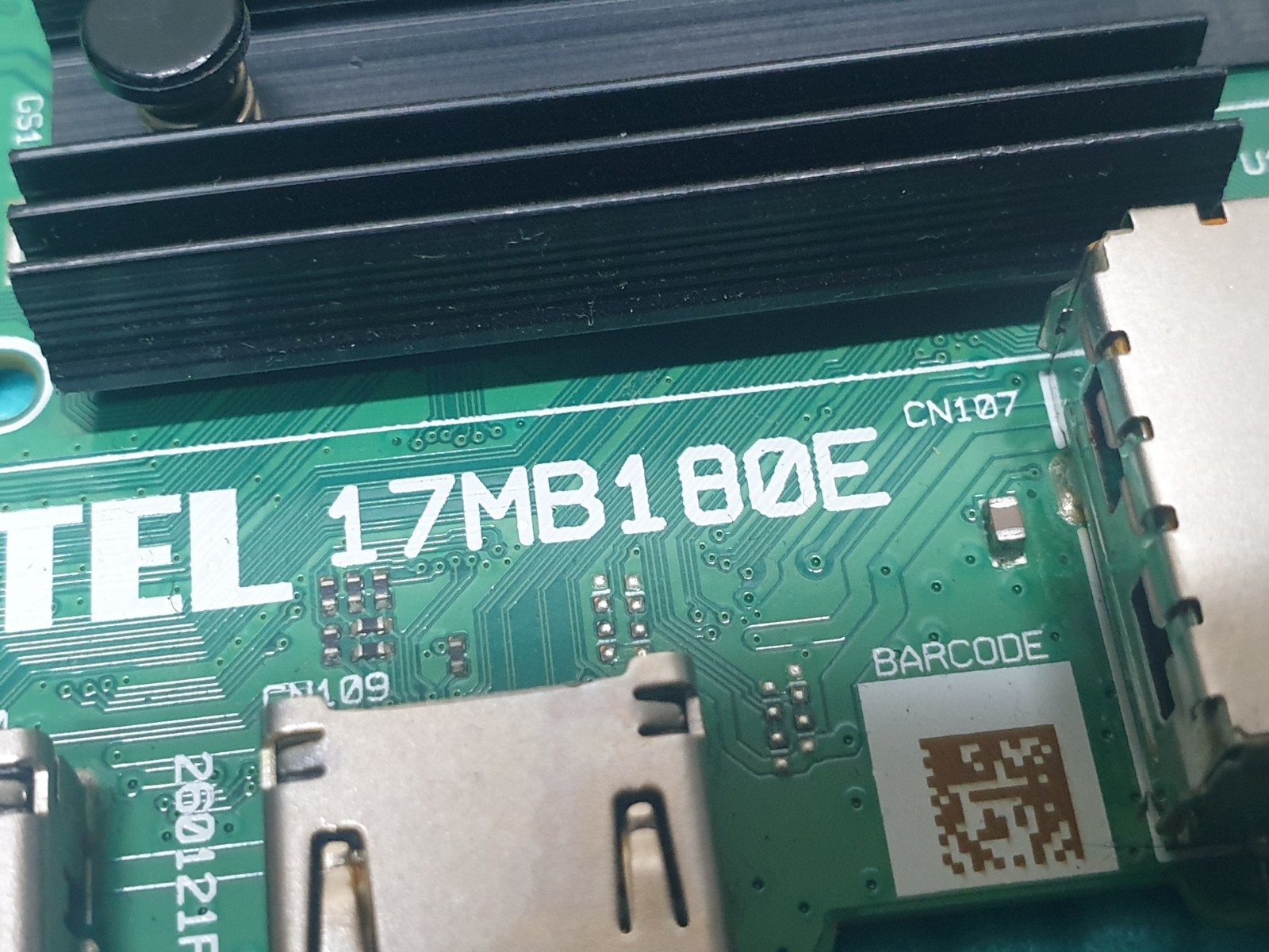 MAIN AV BOARD MB BUSH DLED55UHDHDRS1 LED TV 17MB180E 23894875 SCREEN:PT550GT05 - Image 2