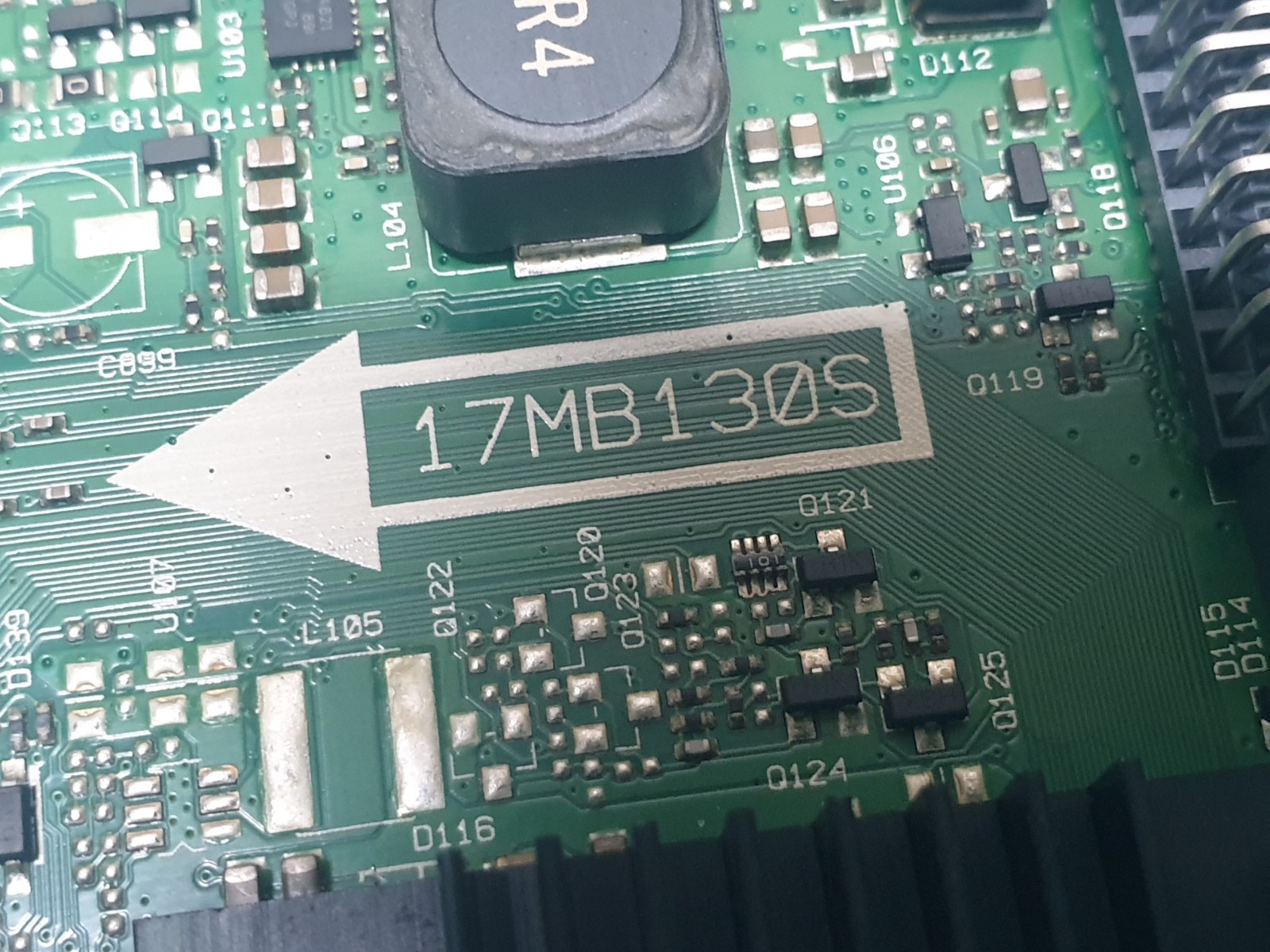 MAIN AV BOARD MB HITACHI 55HL7000U 55" LED TV 17MB130S 23583772 SCREEN:LC550EQY - Image 2