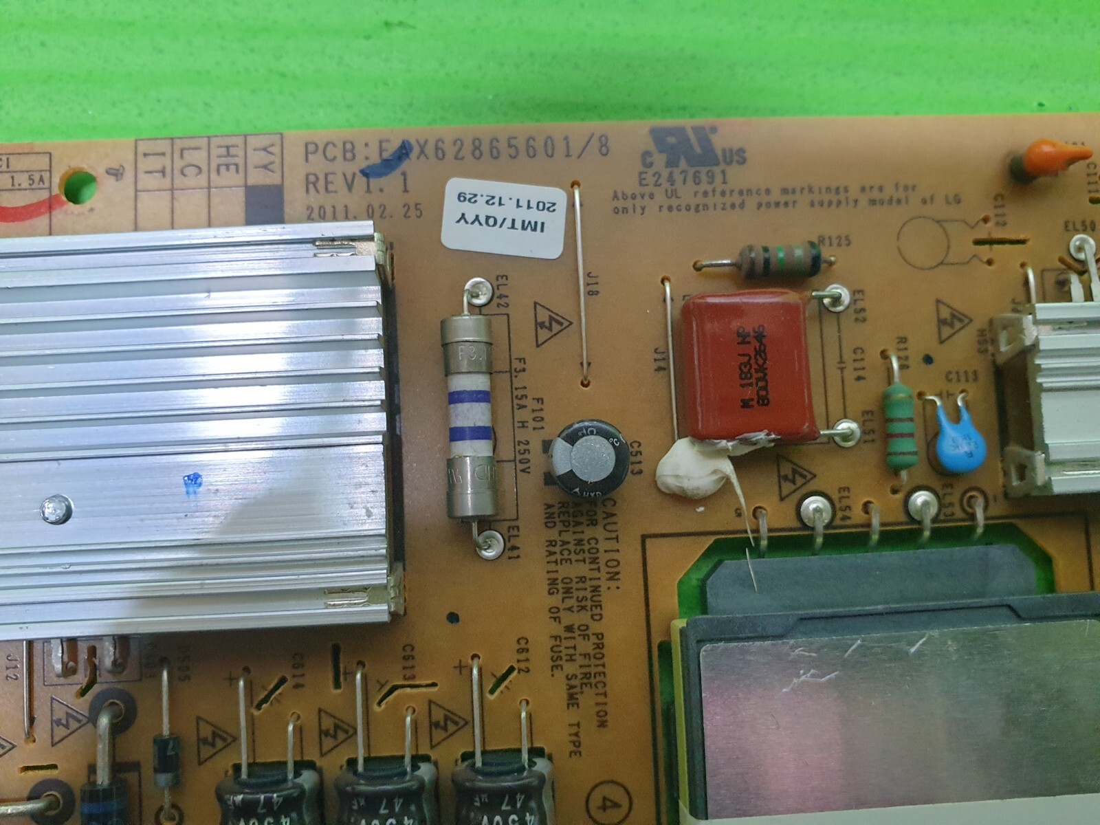 POWER SUPPLY BOARD PSU FOR LG 32LW4500 32" TV EAX62865601/8 LGP3237-11SP - Image 3