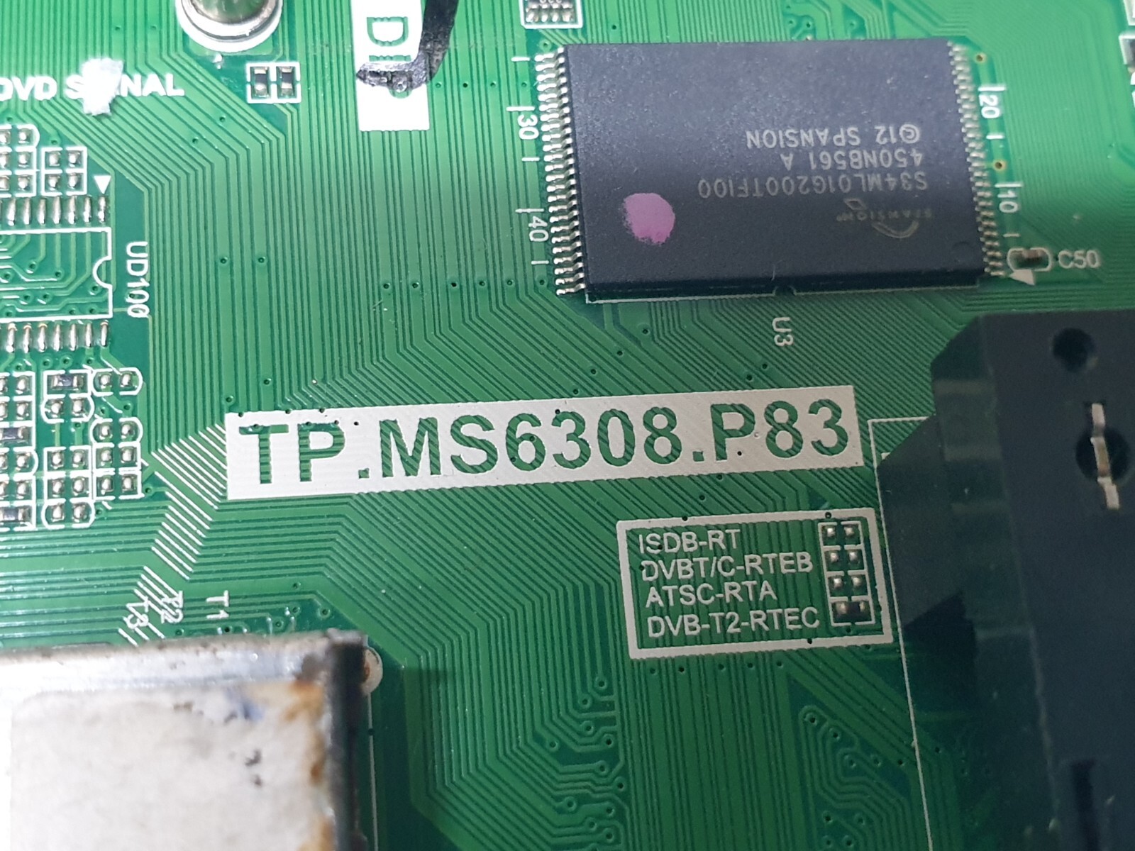 MAIN AV BOARD MB BLAUPUNKT 40/133Z-WB 40" LED TV TP.MS6308.P83 SCREEN:LSC400HN01 - Image 2