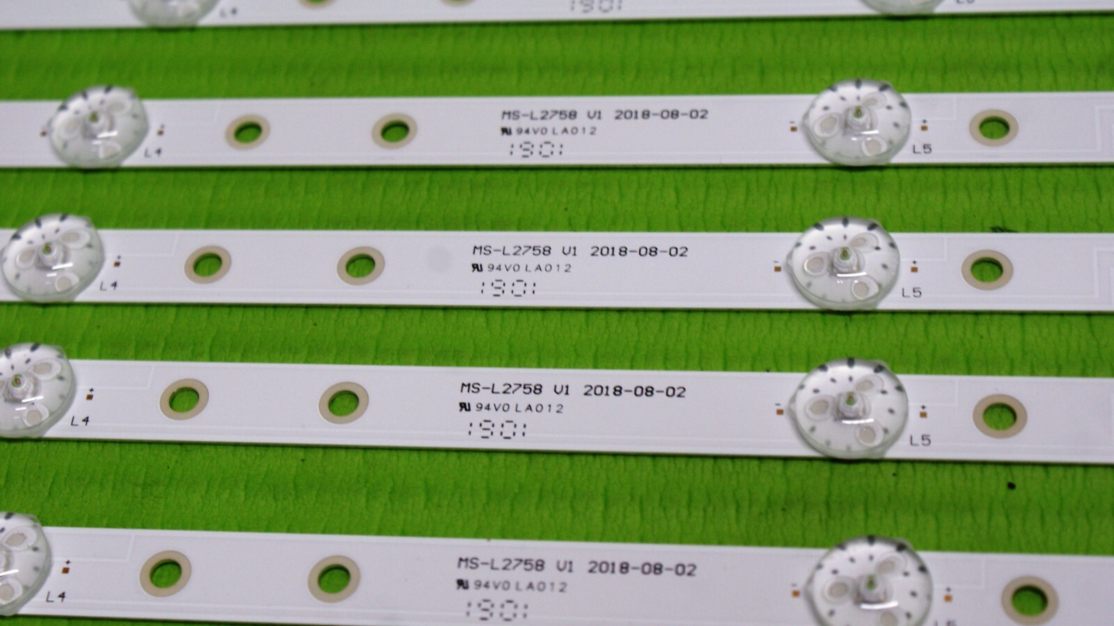 FULL LED BACKLIGHT STRIP COMPLETE SET FOR LINSAR 55UHD8000FP 55" TV MS-L2758 V1 - Image 3