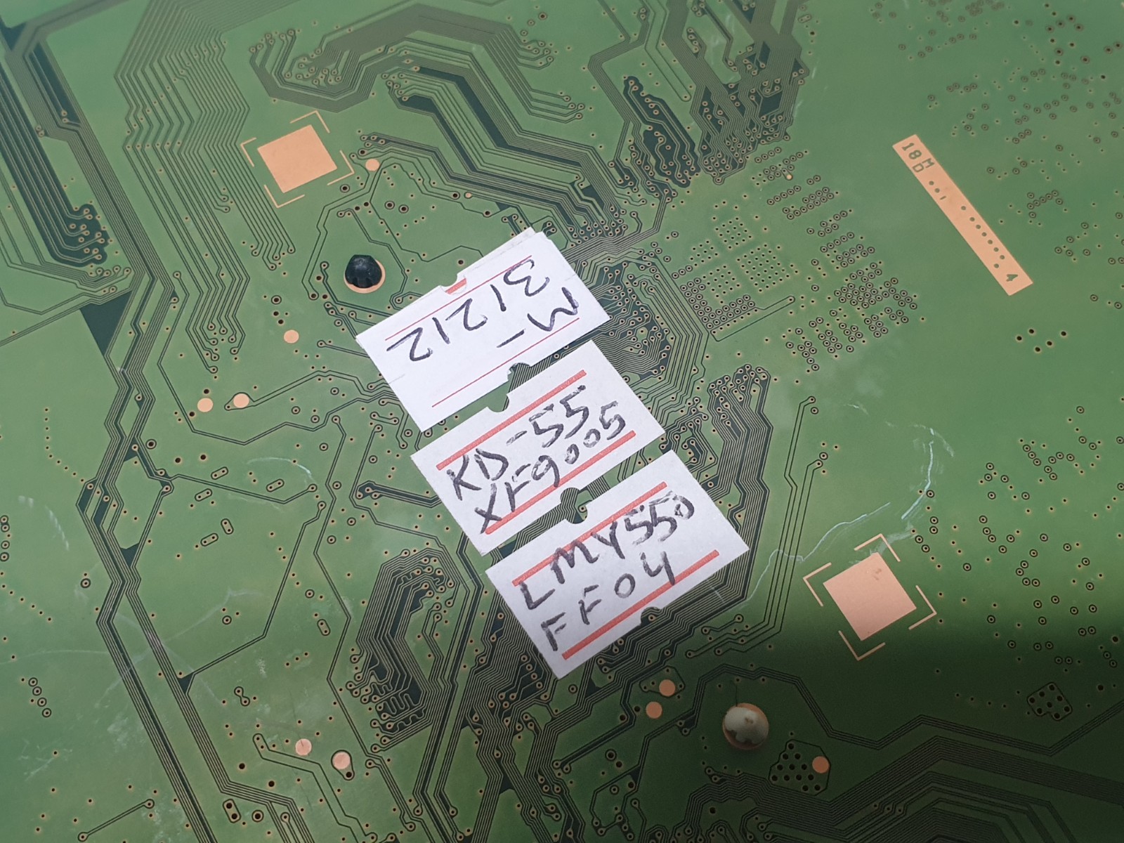 MAIN AV BOARD MB SONY KD-55XF9005 LED TV 1-983-249-31 YA03032AB SCREE:LMY550FF04 - Image 4