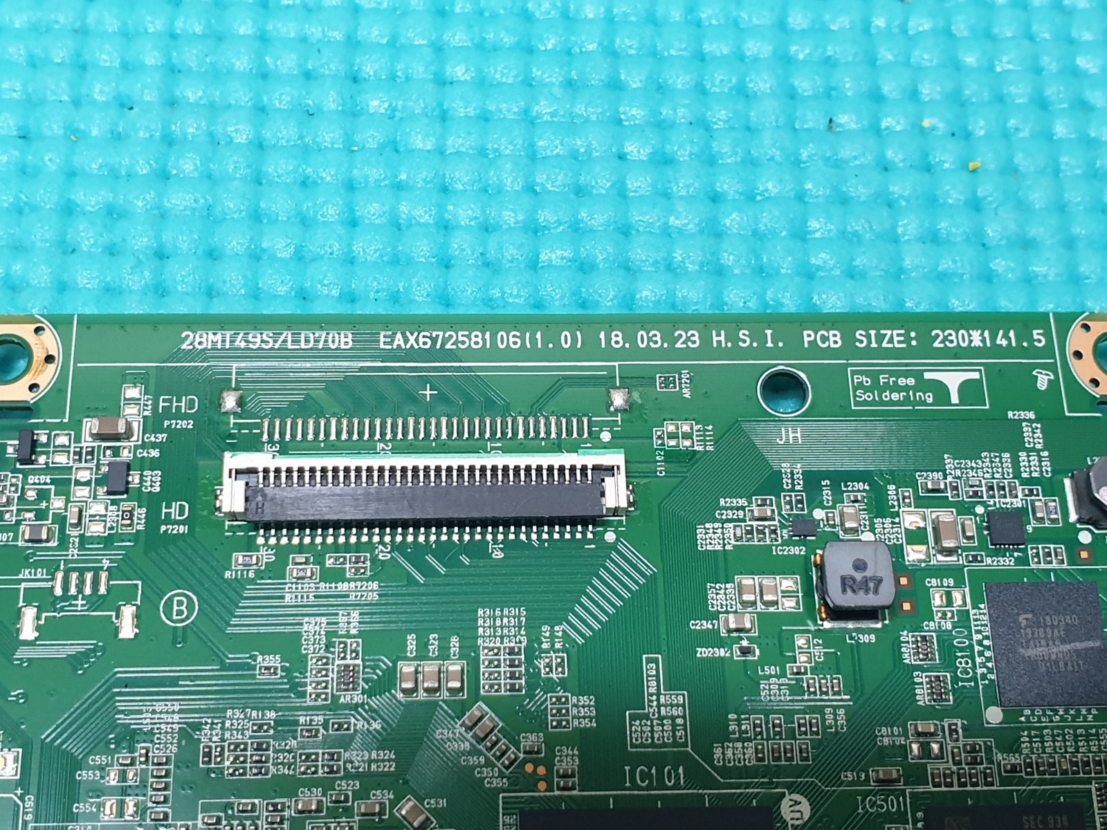 MAIN AV BOARD MB LG 24TL510S-PZ TV EAX672581 06(1.0) EBT64558027 SCREEN:V236BJ1 - Image 4