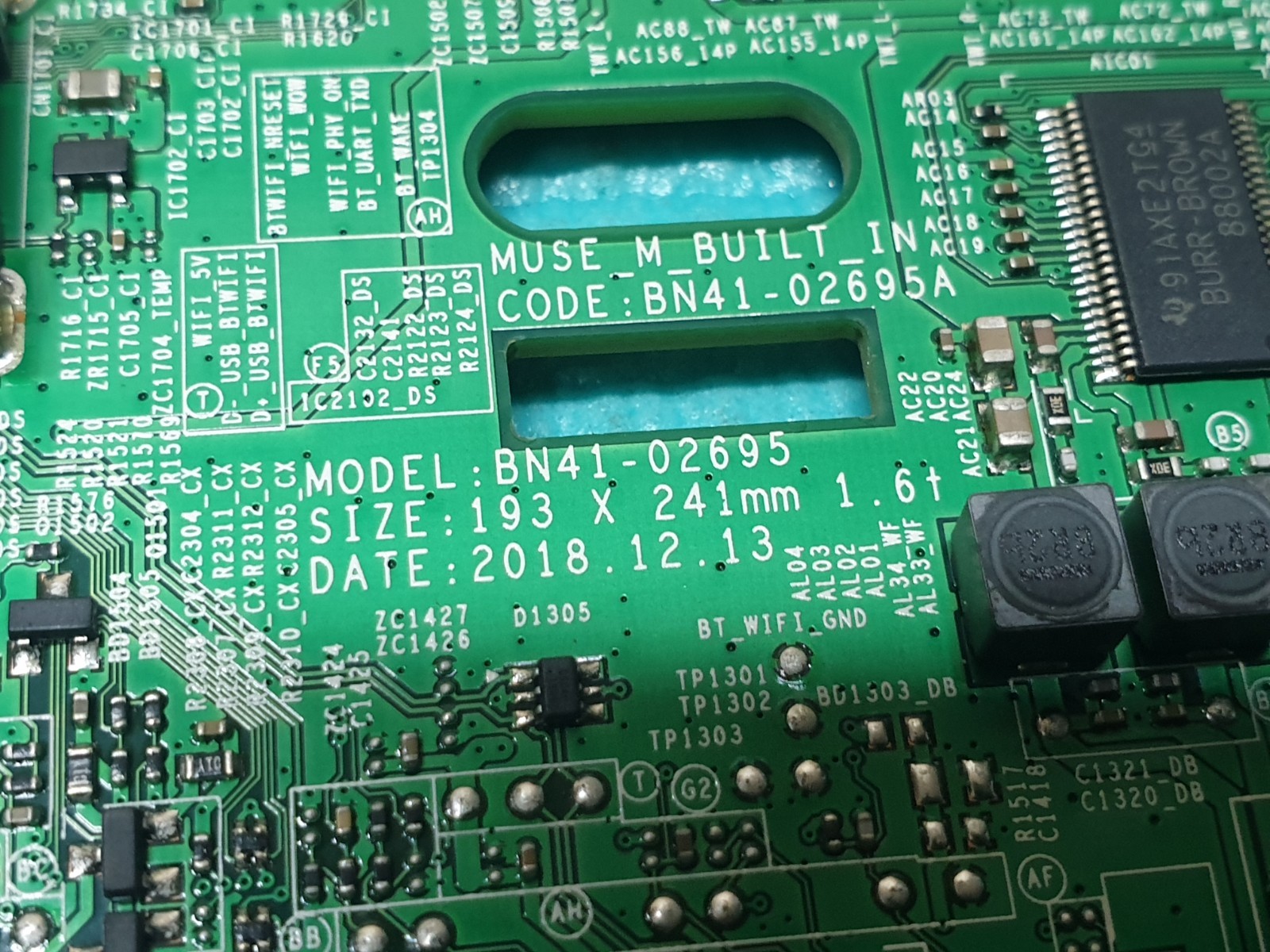 MAIN AV BOARD MB SAMSUNG QE65Q70RAT TV BN41-02695A BN94-14345G SCREEN:T650QVN08 - Image 2