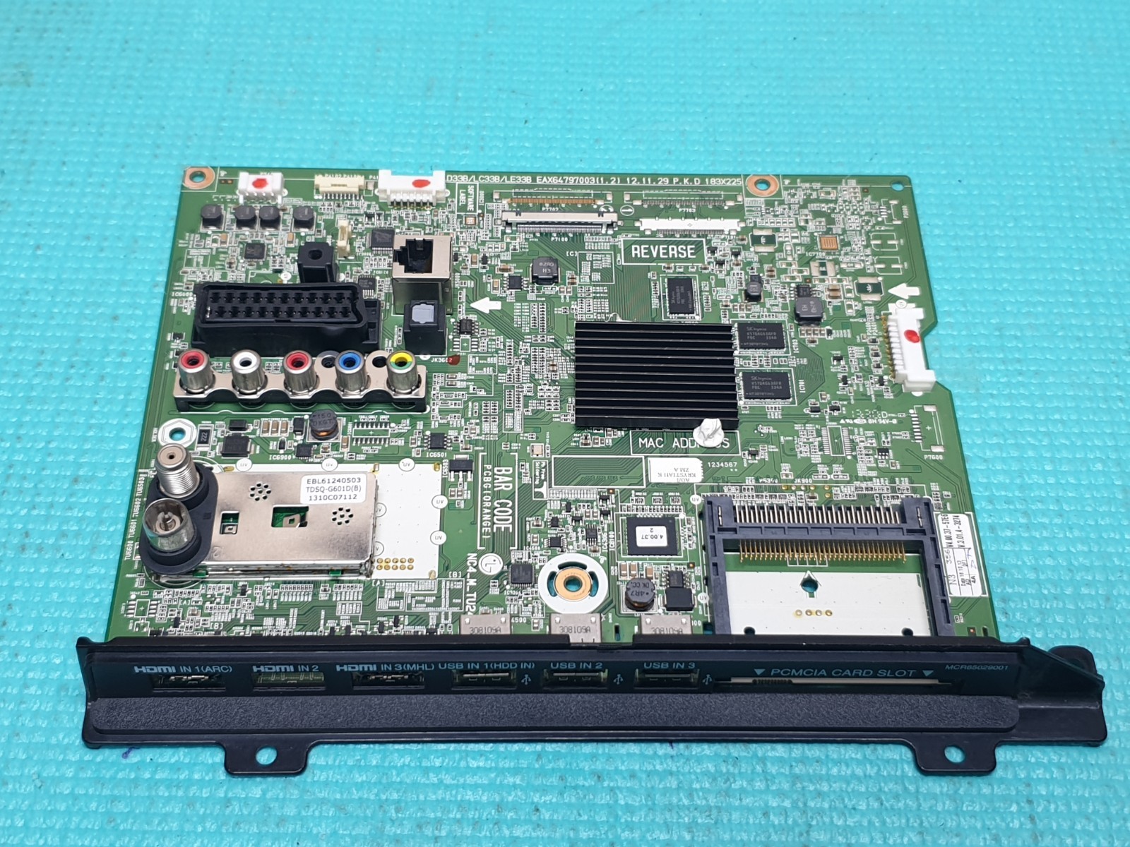 MAIN BOARD MB FOR LG 42LN578V TV EAX64797003 (1.2) EBT62596130 SCREEN:LC420DUE