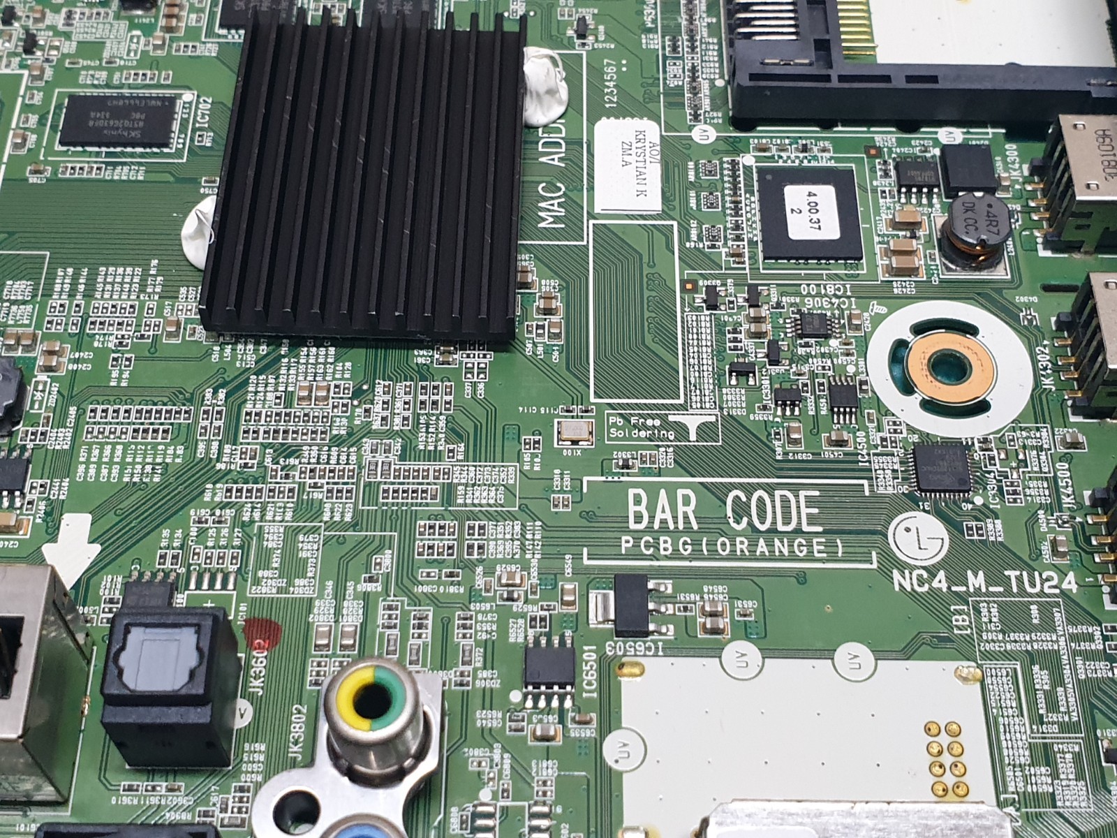 MAIN BOARD MB FOR LG 42LN578V TV EAX64797003 (1.2) EBT62596130 SCREEN:LC420DUE - Image 5
