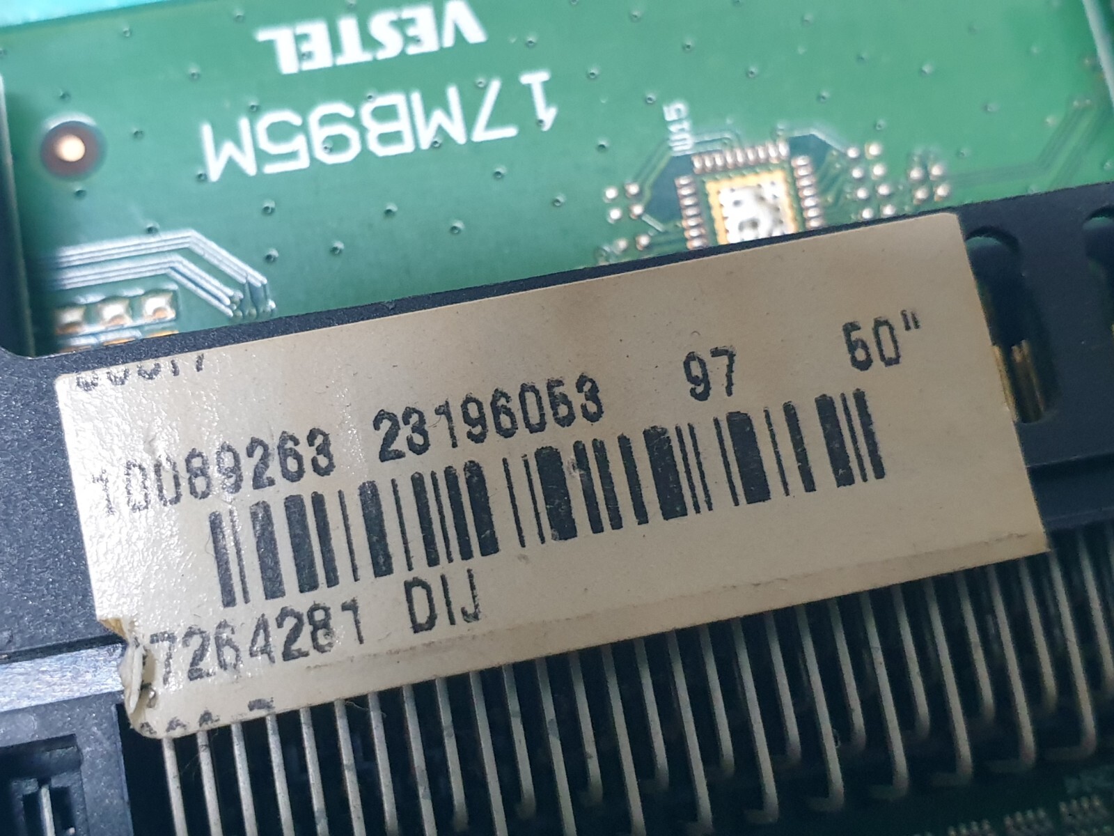 MAIN AV BOARD MB PANASONIC TX-50A300B 50" LED TV 17MB95M 23196053 SCREEN:V500HJ1 - Image 3