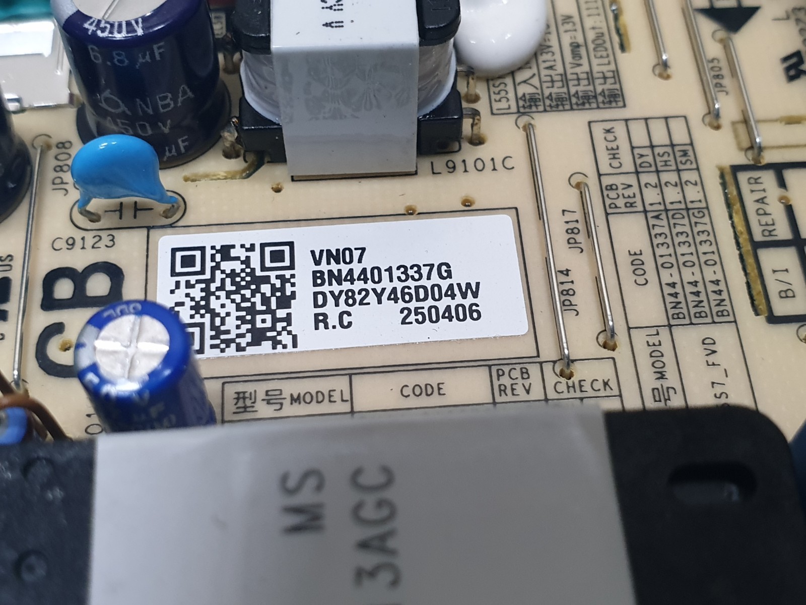 POWER SUPPLY PSU SAMSUNG UE55U7000FK 55" LED TV L55S7A_FVD BN44-01337G - Image 2