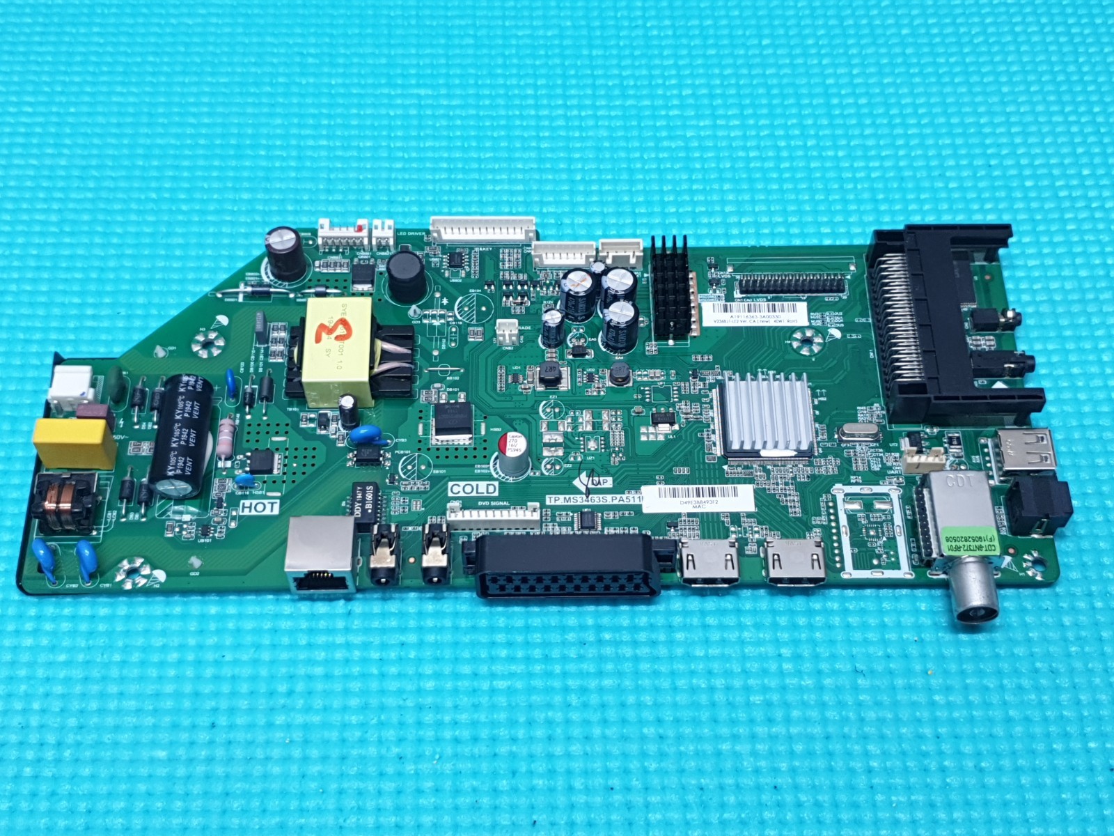 MAIN AV BOARD MB SHARP LC-24DHF4011K LED TV TP.MS3463S.PA511 SCREEN:V236BJ1-LE2