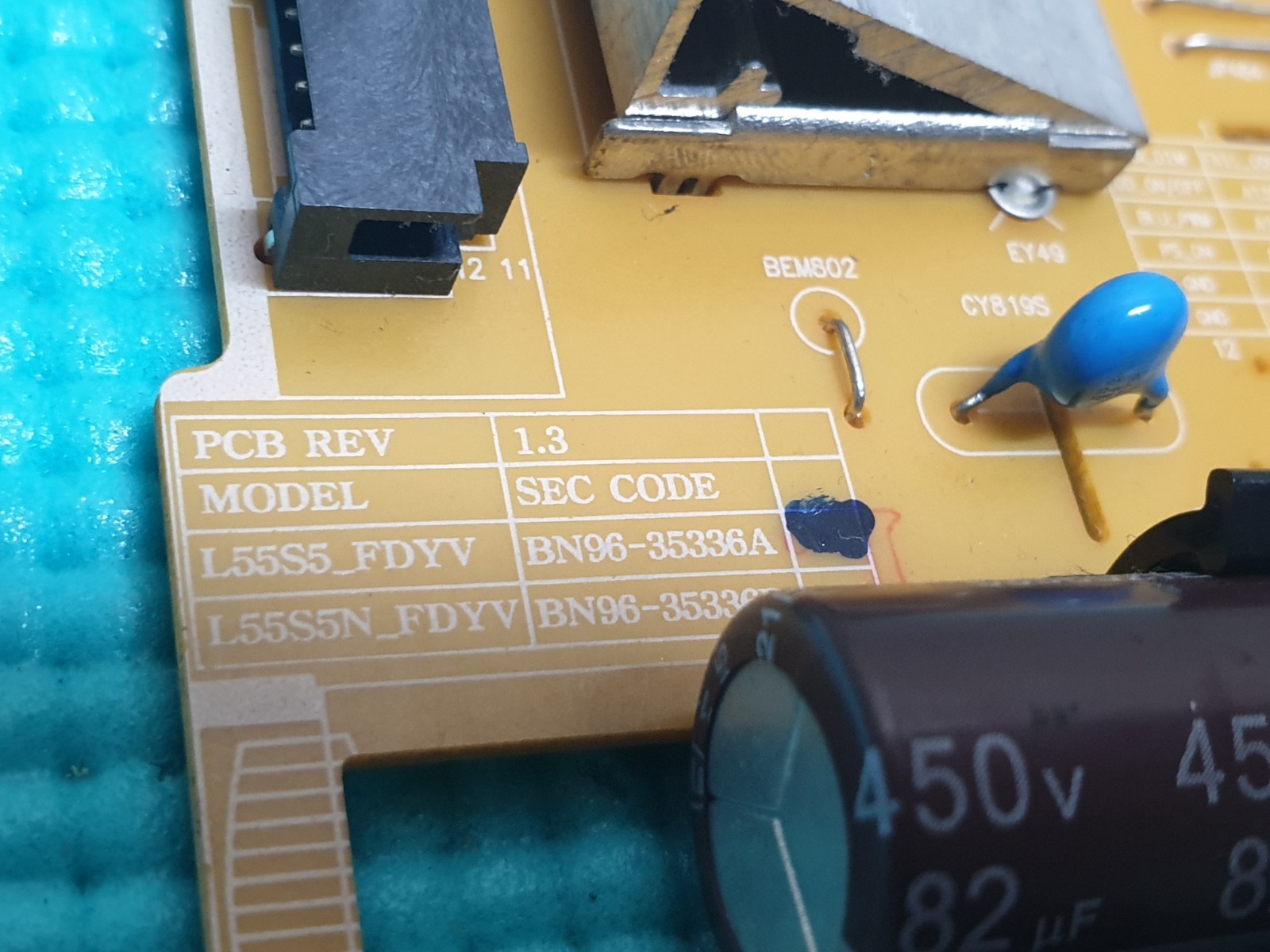 POWER SUPPLY BOARD PSU SAMSUNG UE55JU6000 UE48JU6000 LED TV BN96-35336A REV1.3 - Image 3