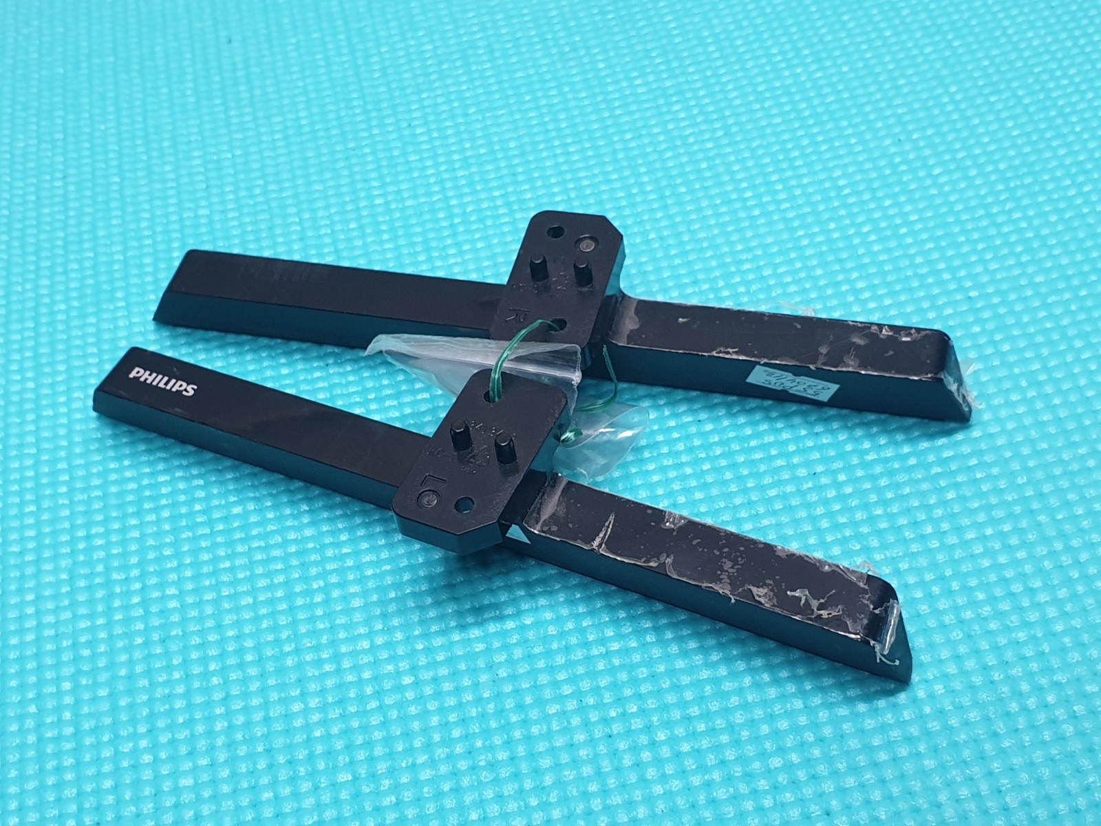 ORIGINAL STAND BASE LEGS PHILIPS 43PUS6704 50PUS6704 55PUS6704 LED TV + SCREWS - Image 2