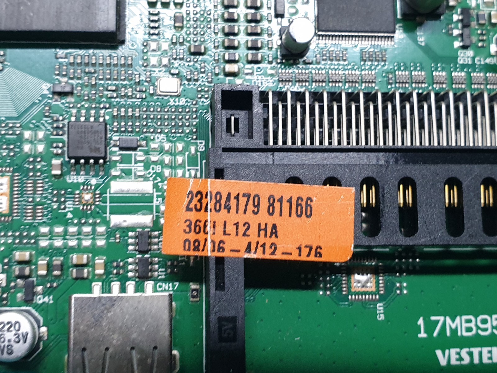 MAIN AV BOARD MB FOR POLAROID 3-24-LED-14 TV 17MB95M 23284179 SCREEN:V236BJI - Image 5