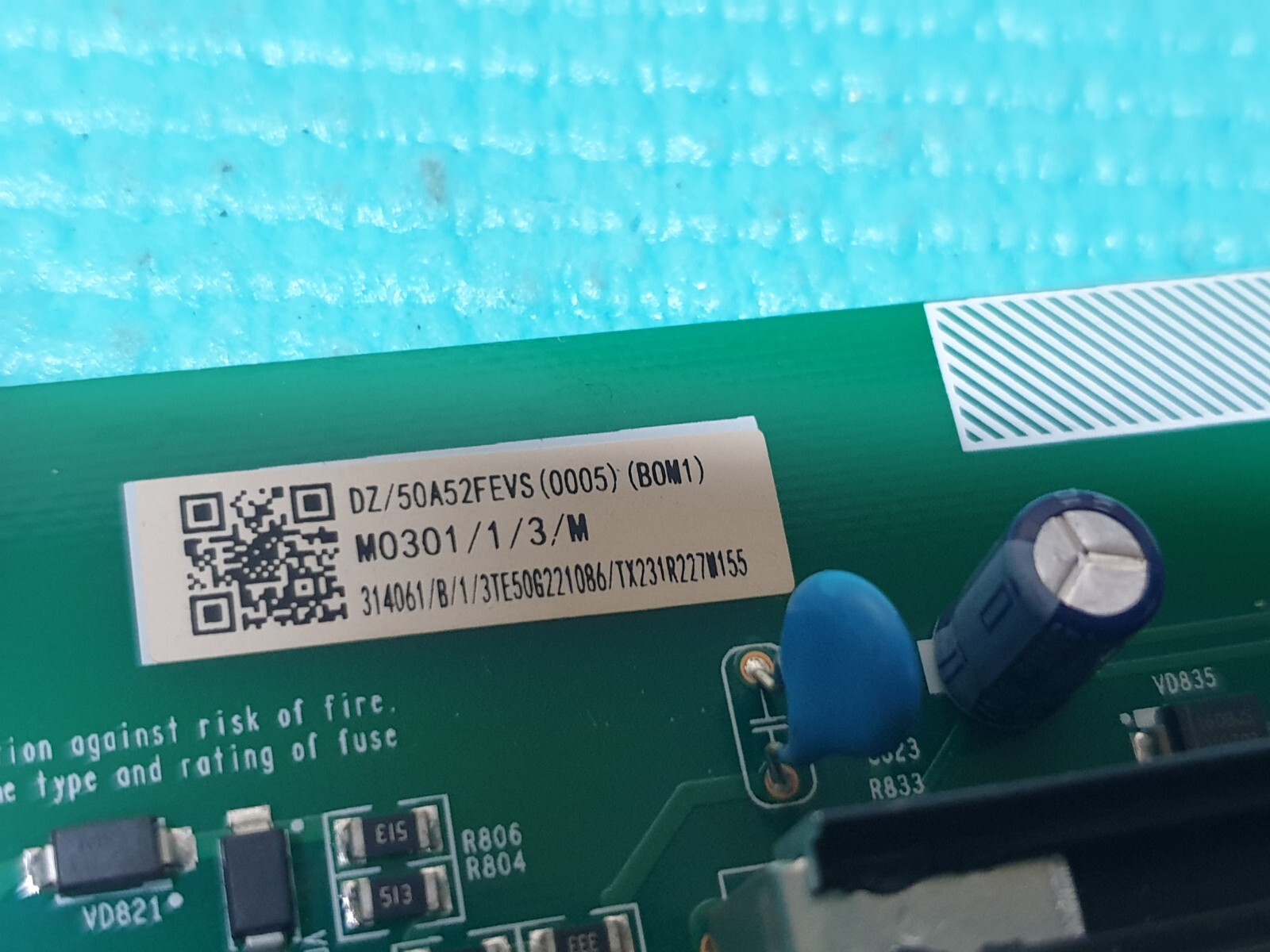 MAIN AV BOARD MB HISENSE 50A63HTUK 50" LED TV RSAG7.820.11742/ROH SCREEN:CV500U2 - Image 3