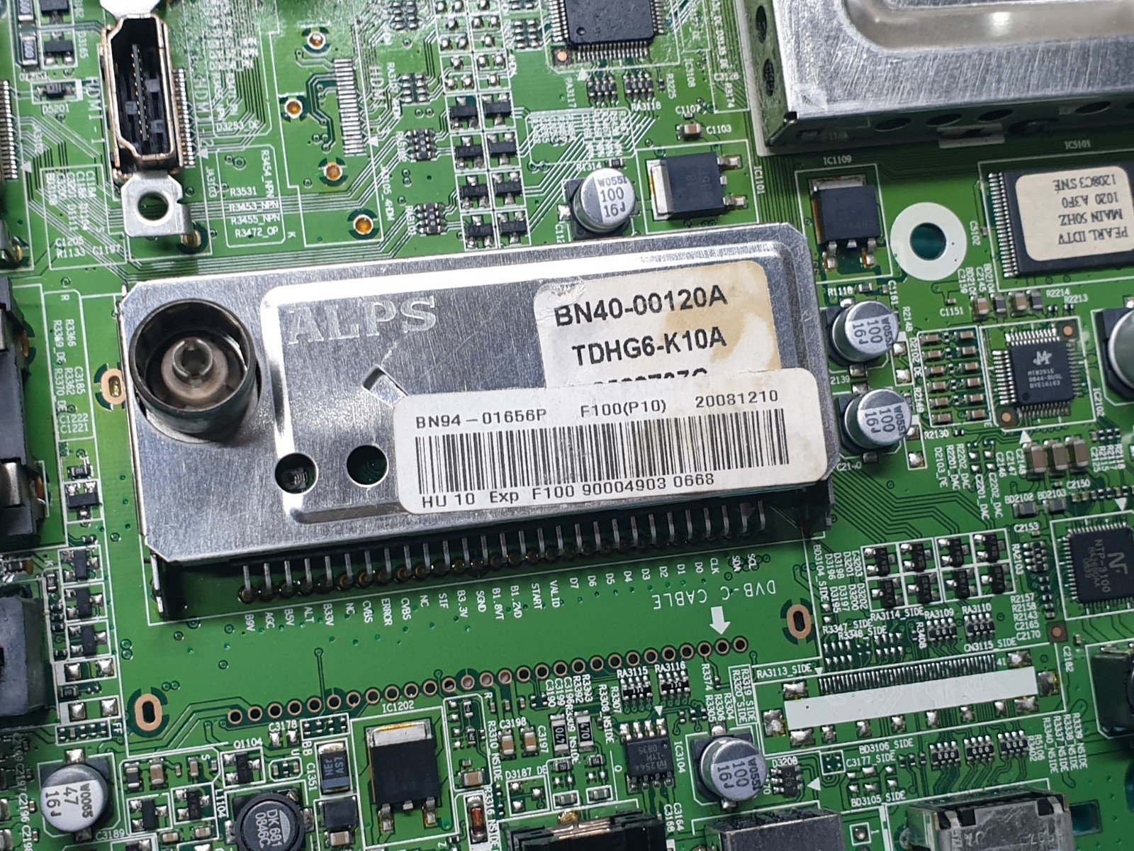 MAIN AV BOARD MB SAMSUNG LE40A558P3F TV BN41-00974 BN94-01656P SCREEN:LTF400HA03 - Image 3