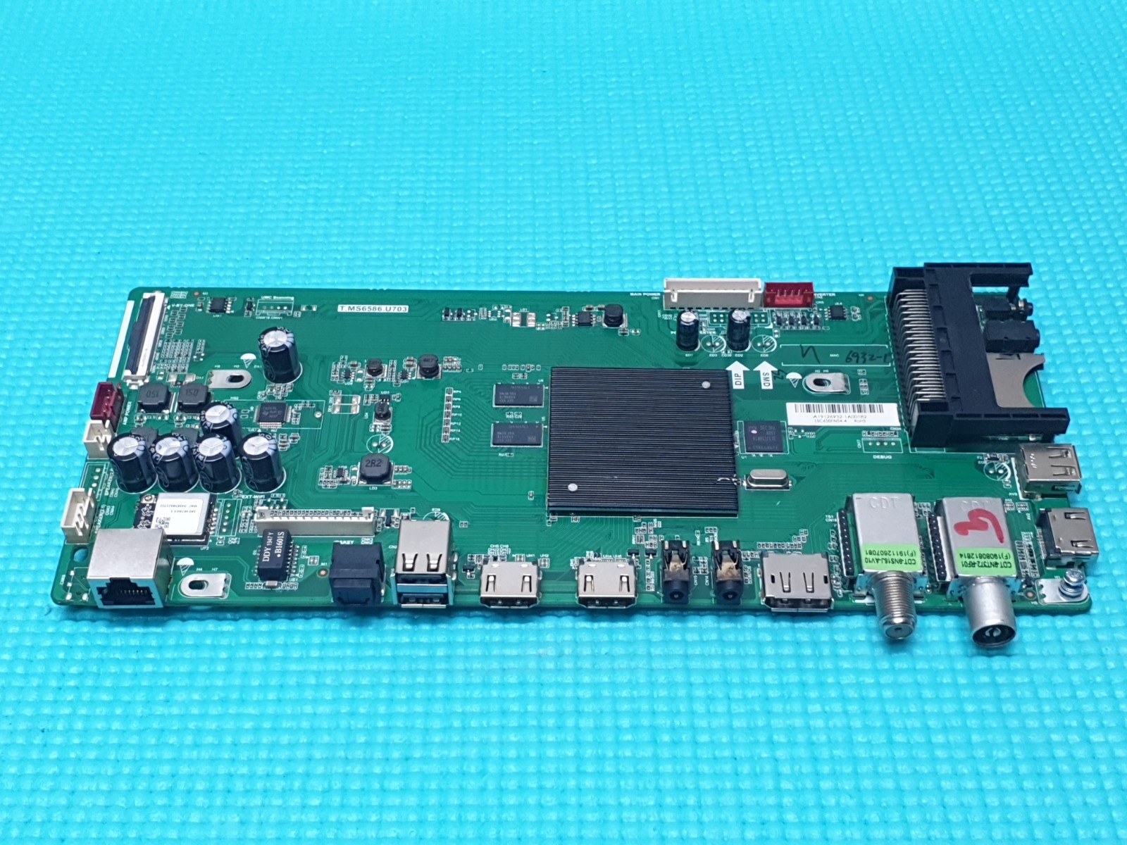 MAIN AV BOARD MB SHARP 65BJ5K LED TV T.MS6586.U703 A19126932 SCREEN:LSC650FN04